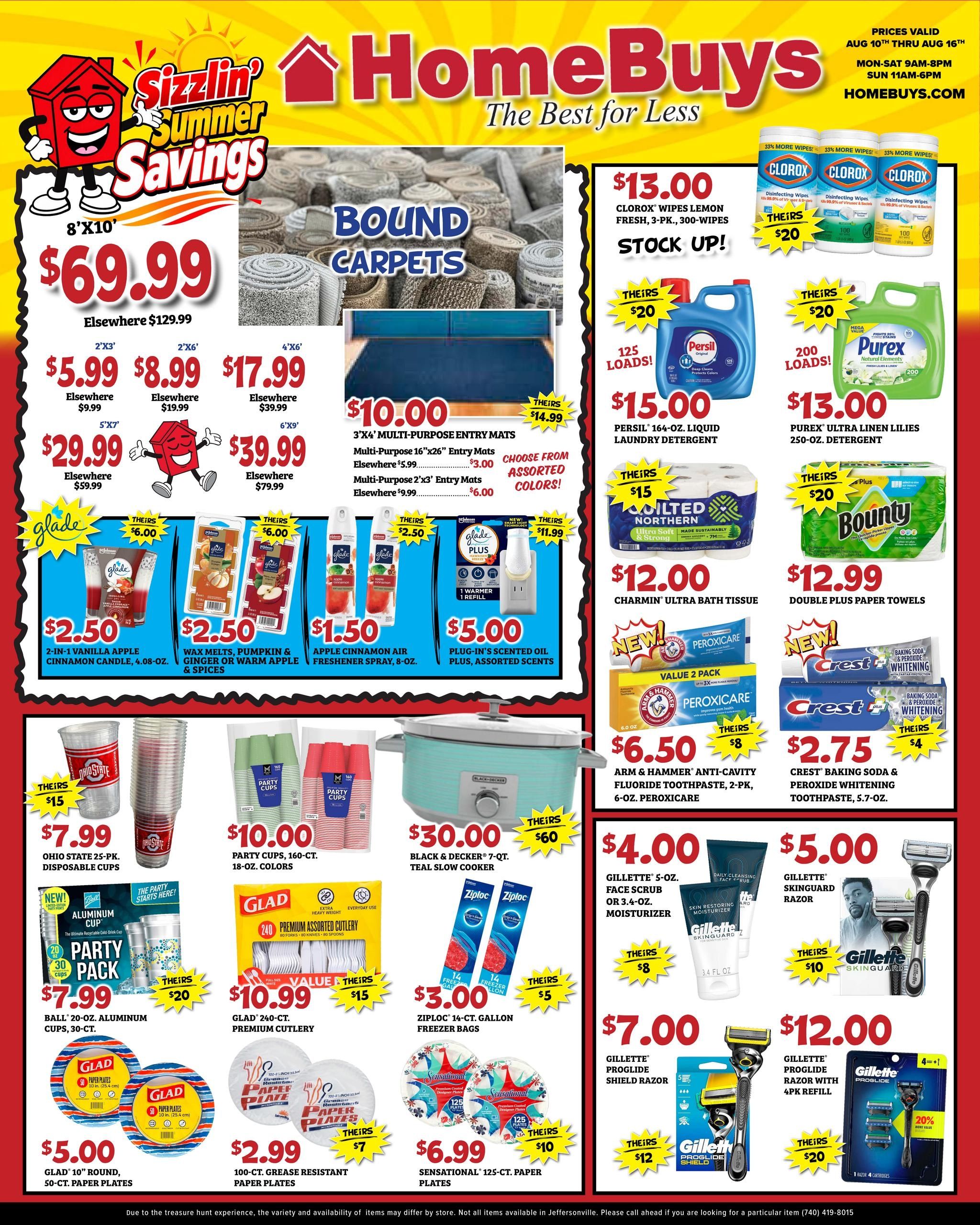 HomeBuys Weekly Ad August 10 - 16, 2026