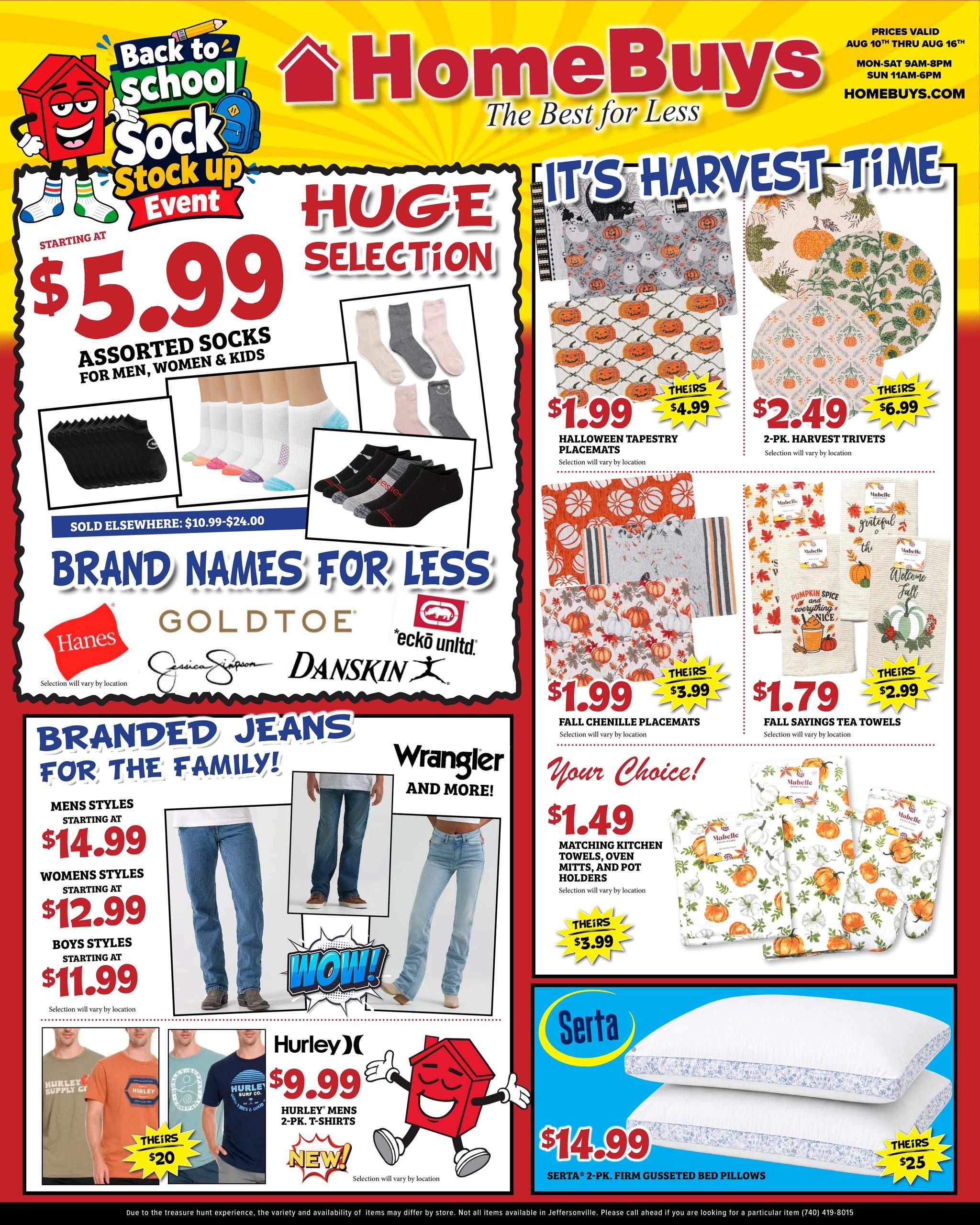 HomeBuys Weekly Ad August 10 - 16, 2026