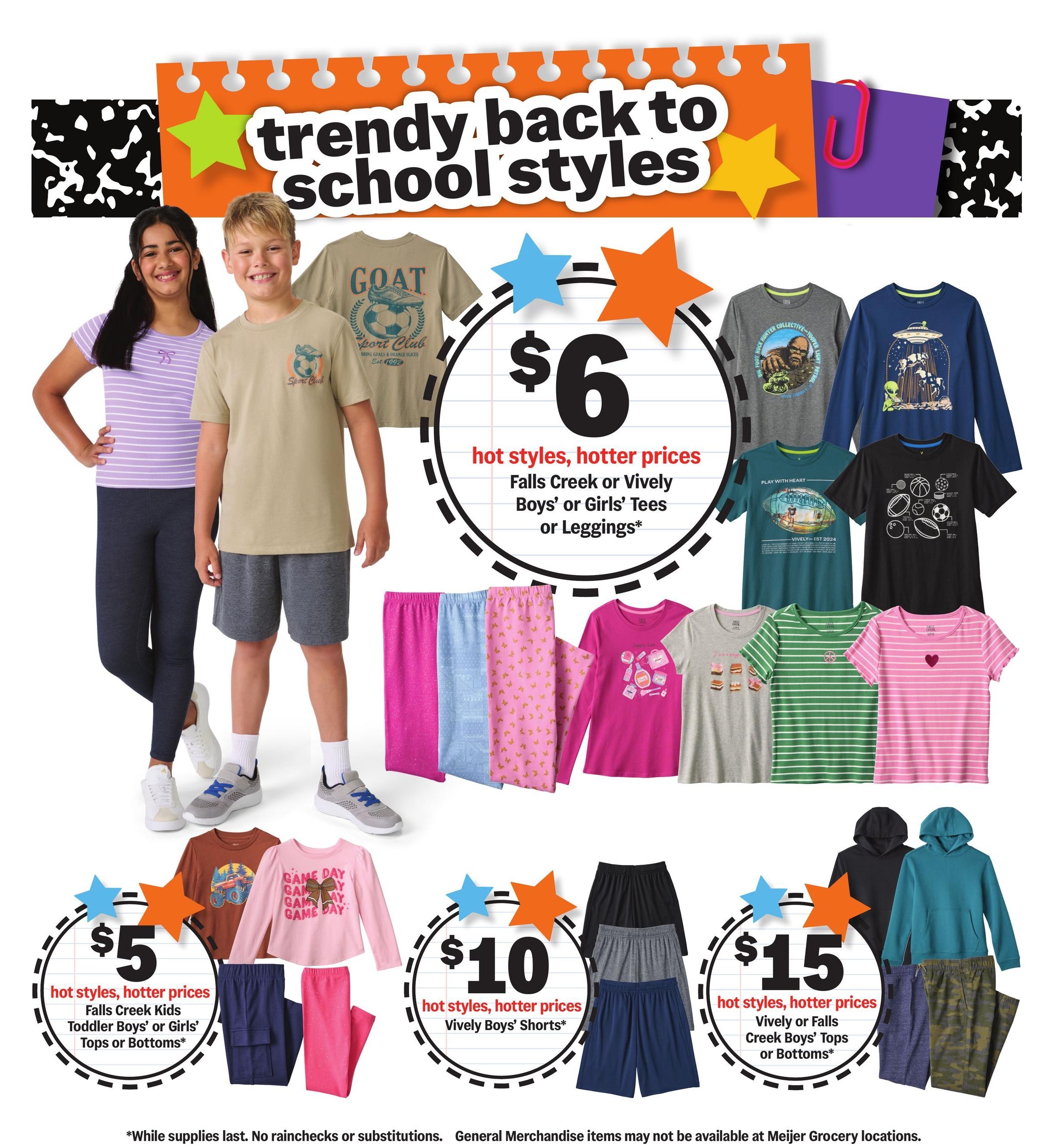 Meijer (Annawan Area, IL) school deals under $1 Weekly Ad August 12 - 25, 2026