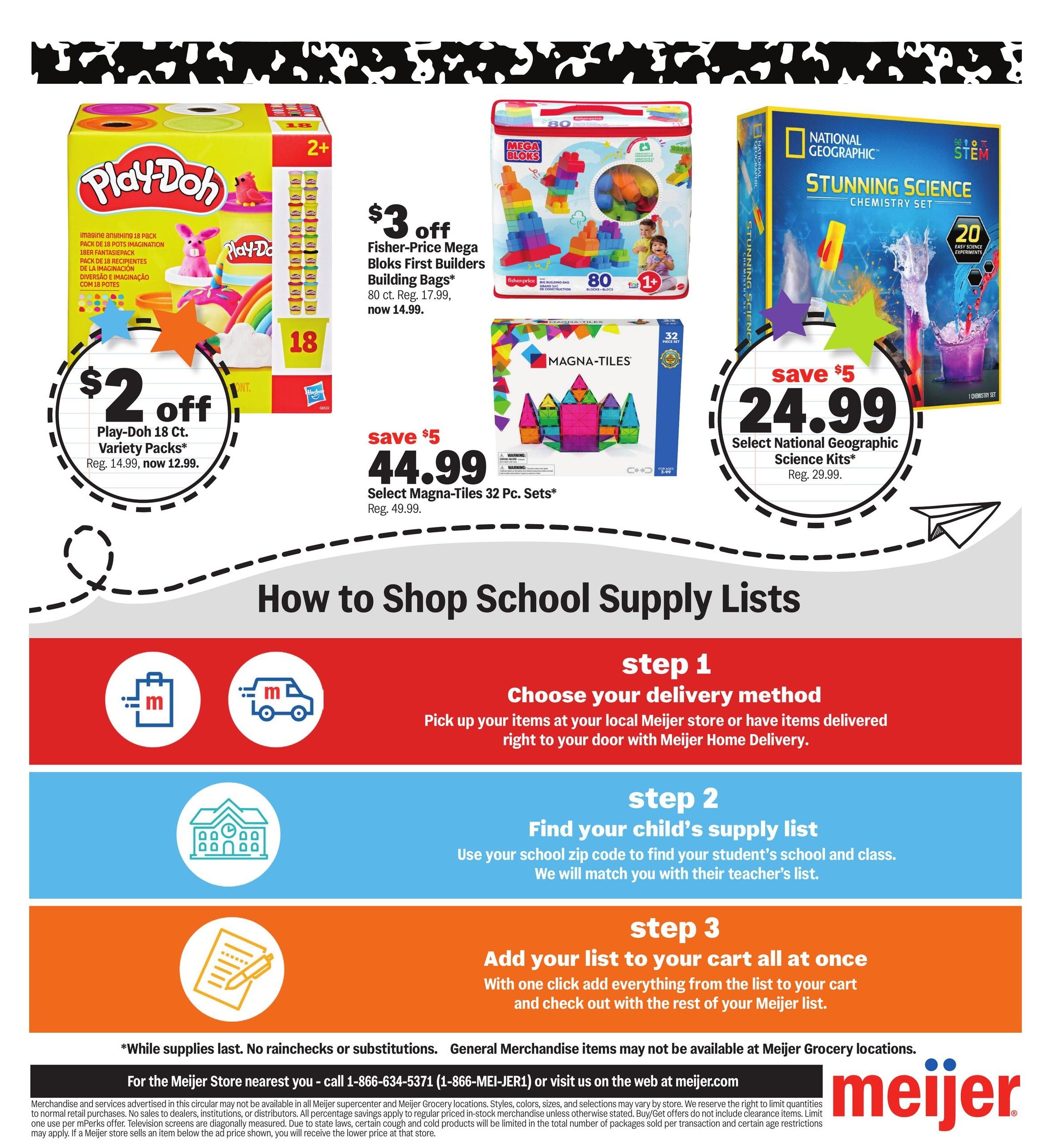 Meijer (Annawan Area, IL) school deals under $1 Weekly Ad August 12 - 25, 2026
