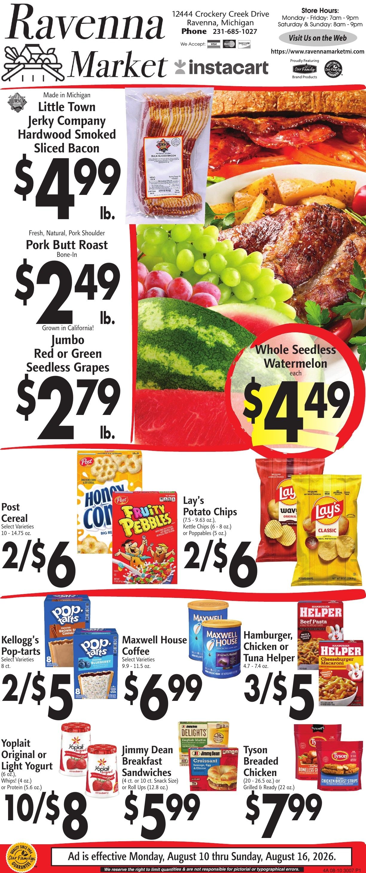 Ravenna Market Weekly Ad August 10 - 16, 2026