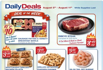 Daily Deals Food Outlet Weekly Ad August 5 - 11, 2026