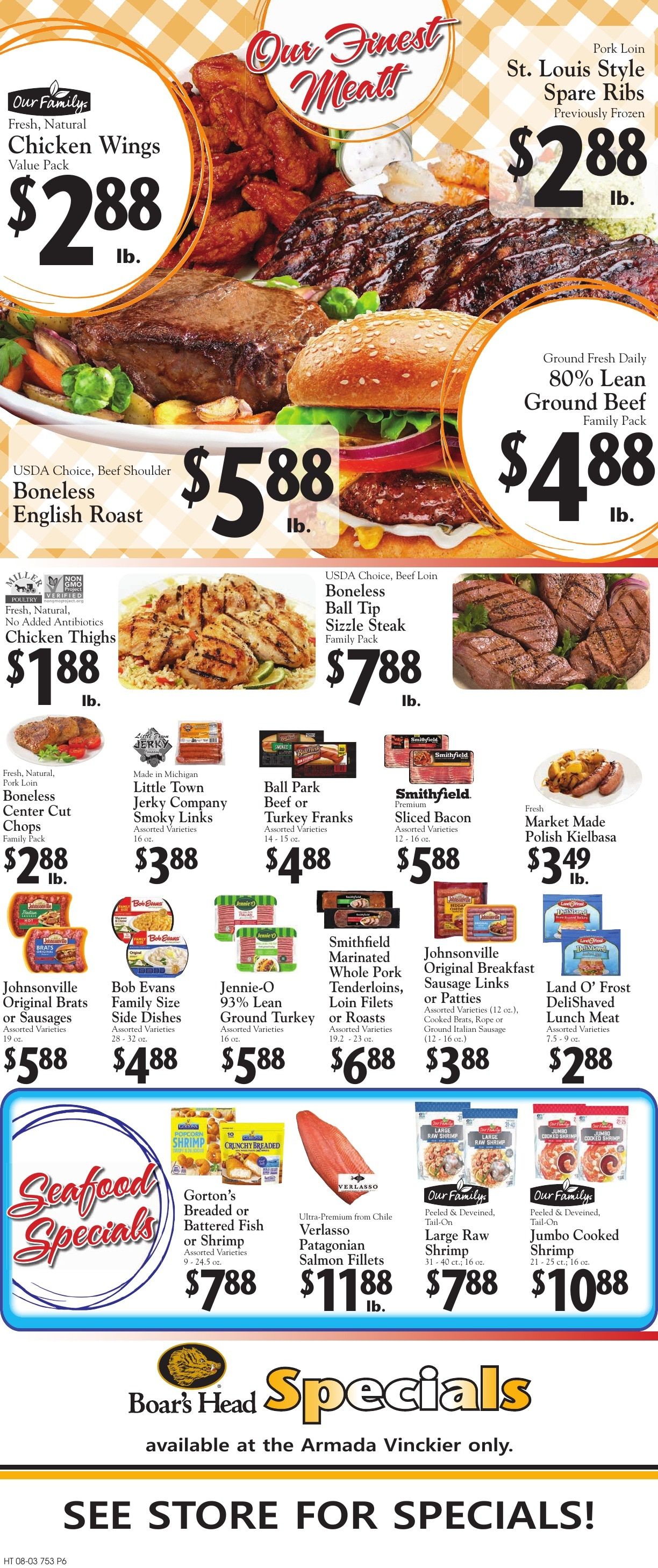 Vinckier Foods (Armada and Yale, MI) Weekly Ad August 3 - 9, 2026