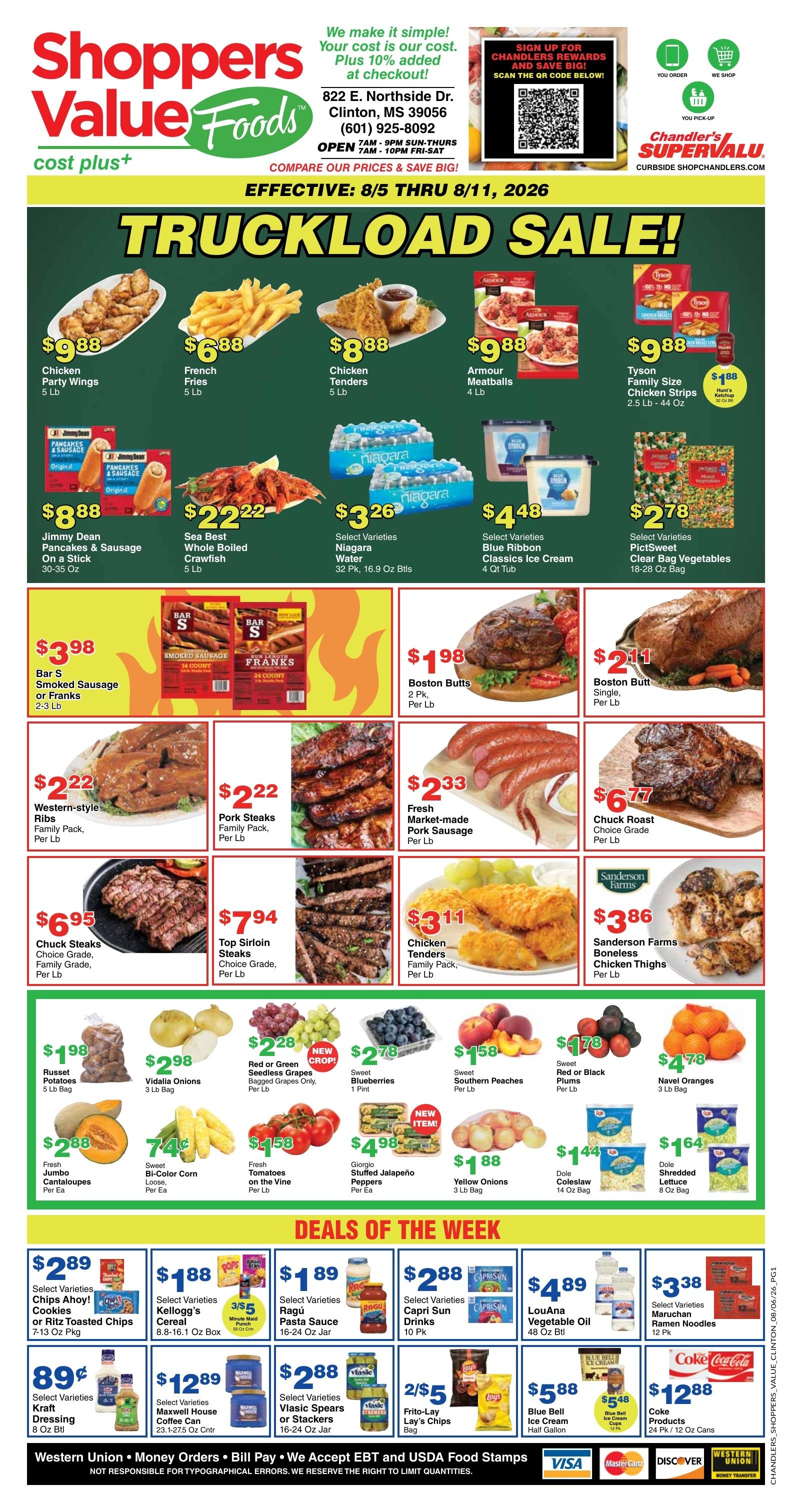 Chandler's Stores (Clinton, MS) Weekly Ad August 5 - 11, 2026