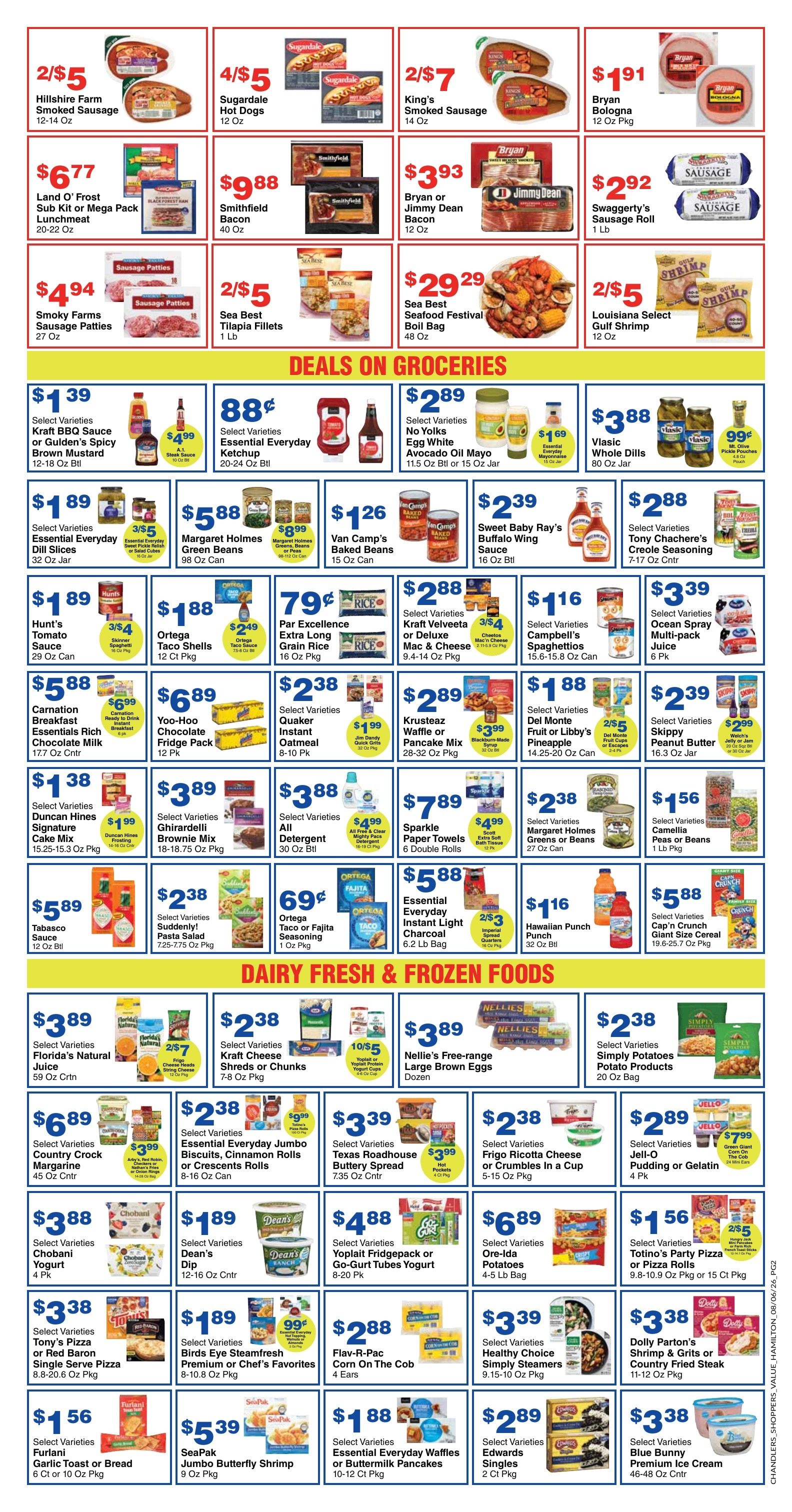 Chandler's Stores (Hamilton, AL) Weekly Ad August 5 - 11, 2026