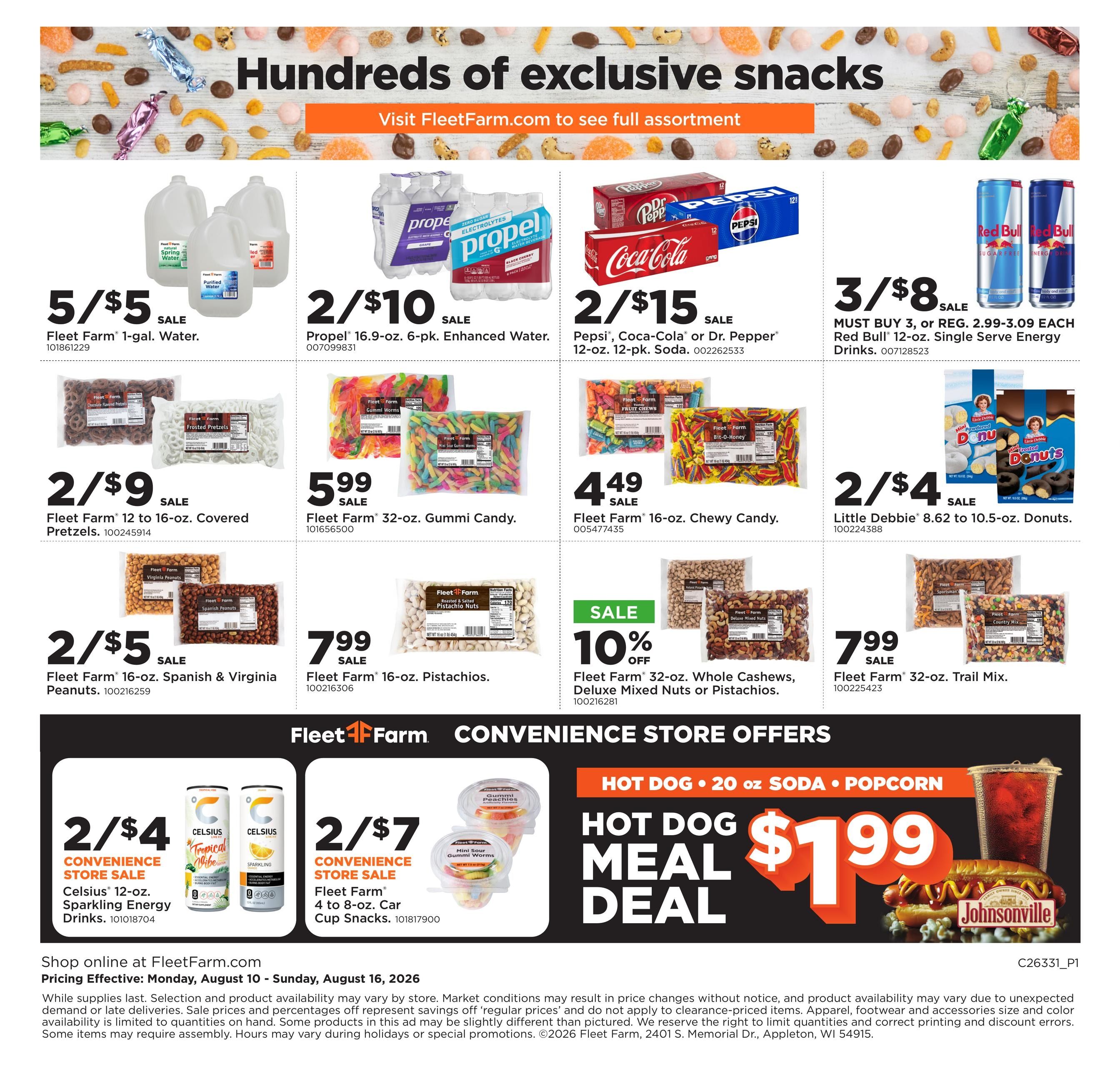 Fleet Farm Weekly Ad August 10 - 16, 2026