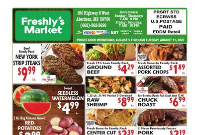 Freshly's Market Weekly Ad August 5 - 11, 2026