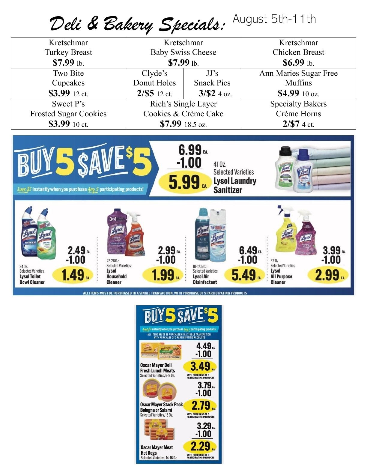 Grocer's Pride Weekly Ad August 5 - 11, 2026