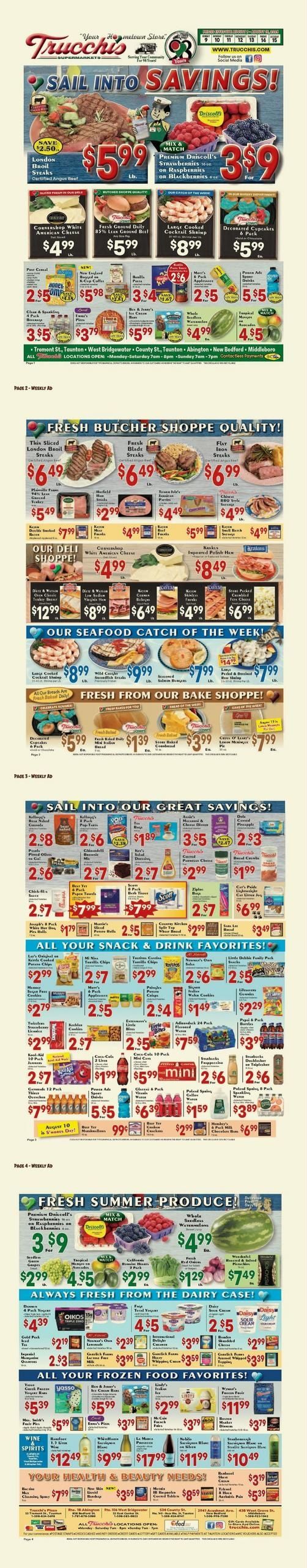 Trucchis Weekly Ad August 9 - 15, 2026