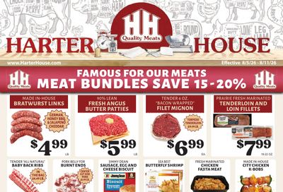 Harter House Weekly Ad August 5 - 11, 2026