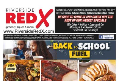 Riverside Red X Weekly Ad August 5 - 11, 2026