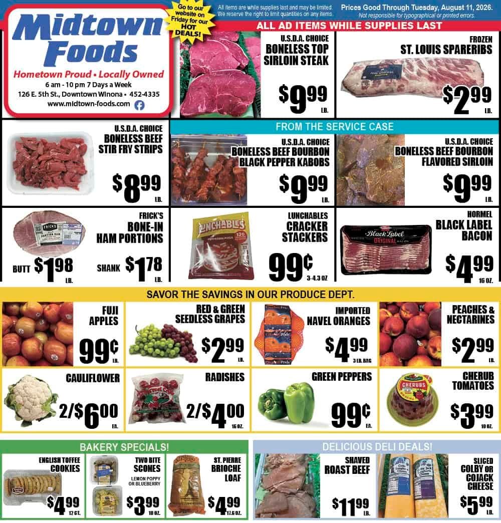 Midtown Foods Weekly Ad August 5 - 11, 2026