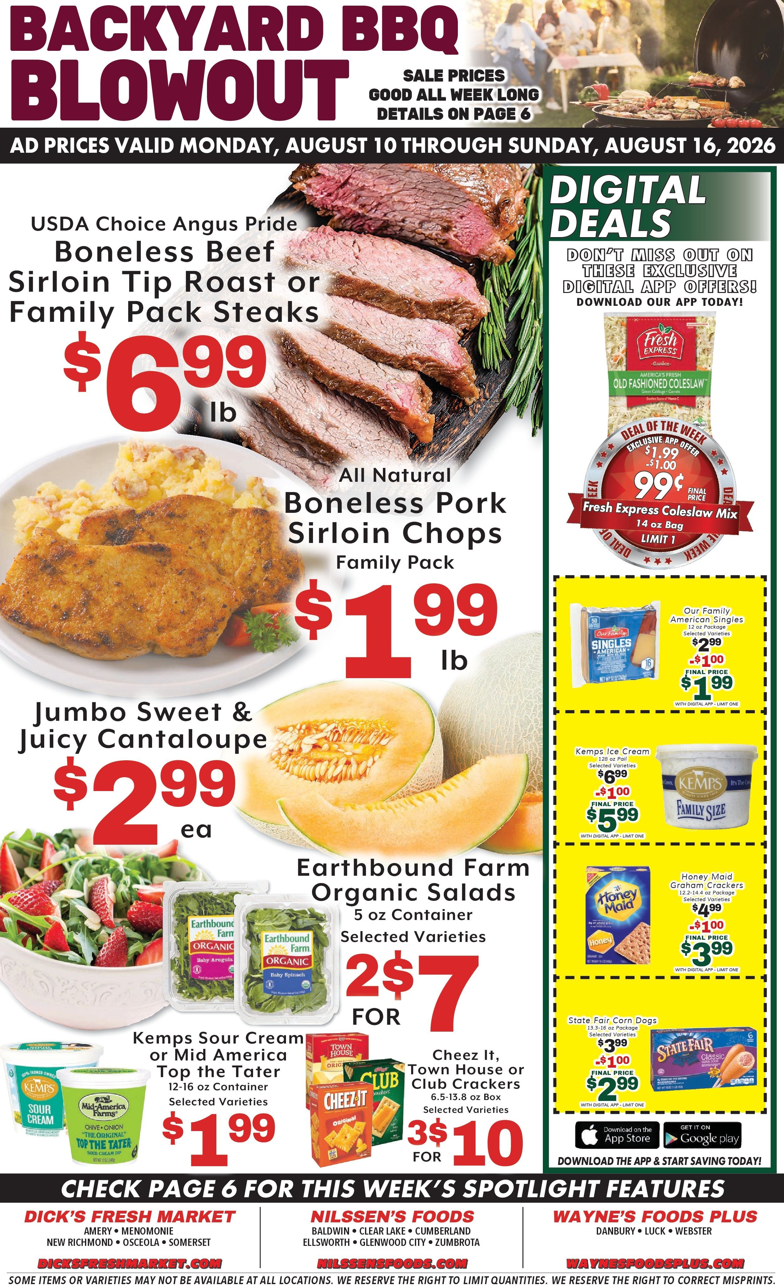 Nilssen's Foods Weekly Ad August 7 - 13, 2026