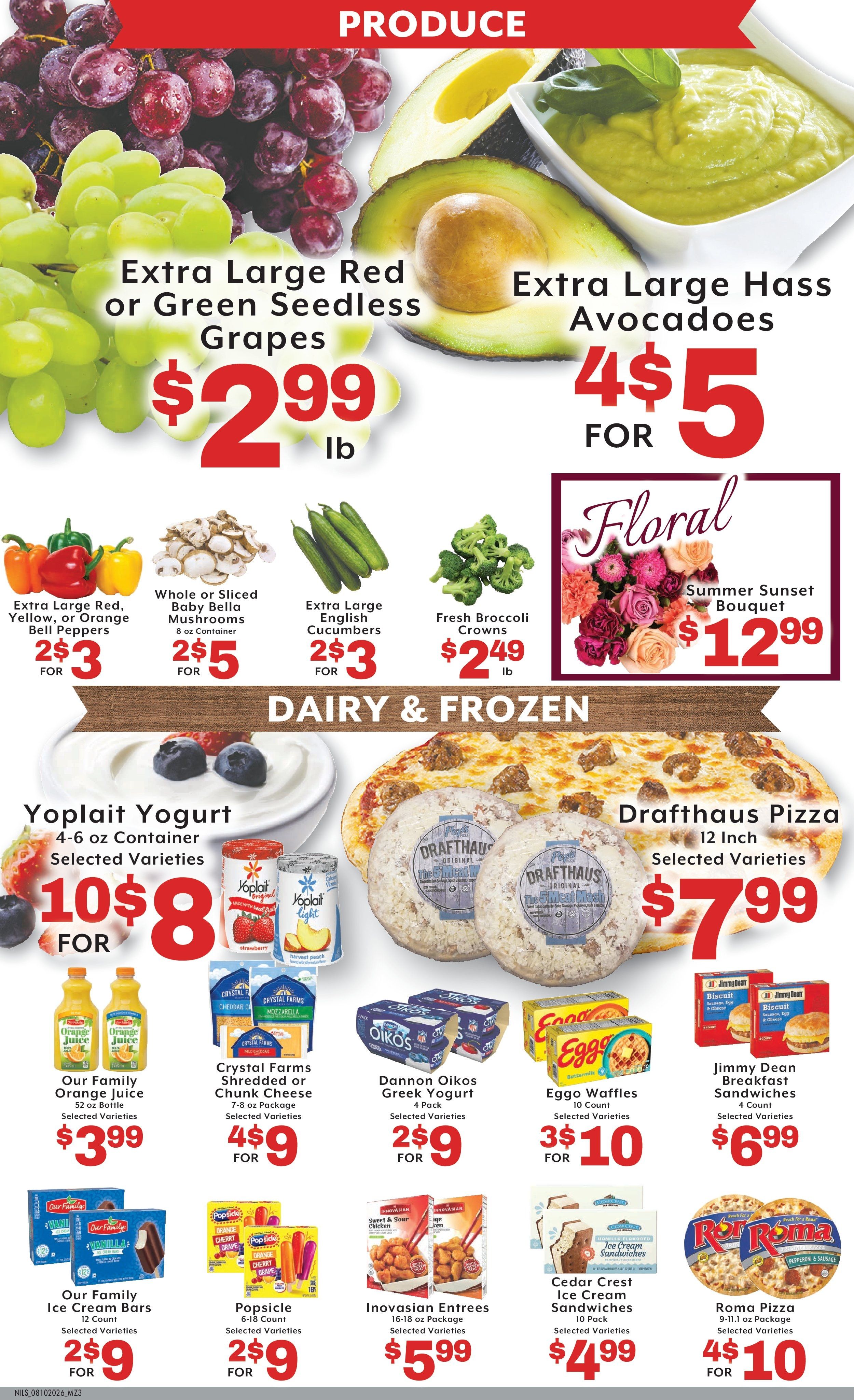 Nilssen's Foods Weekly Ad August 7 - 13, 2026