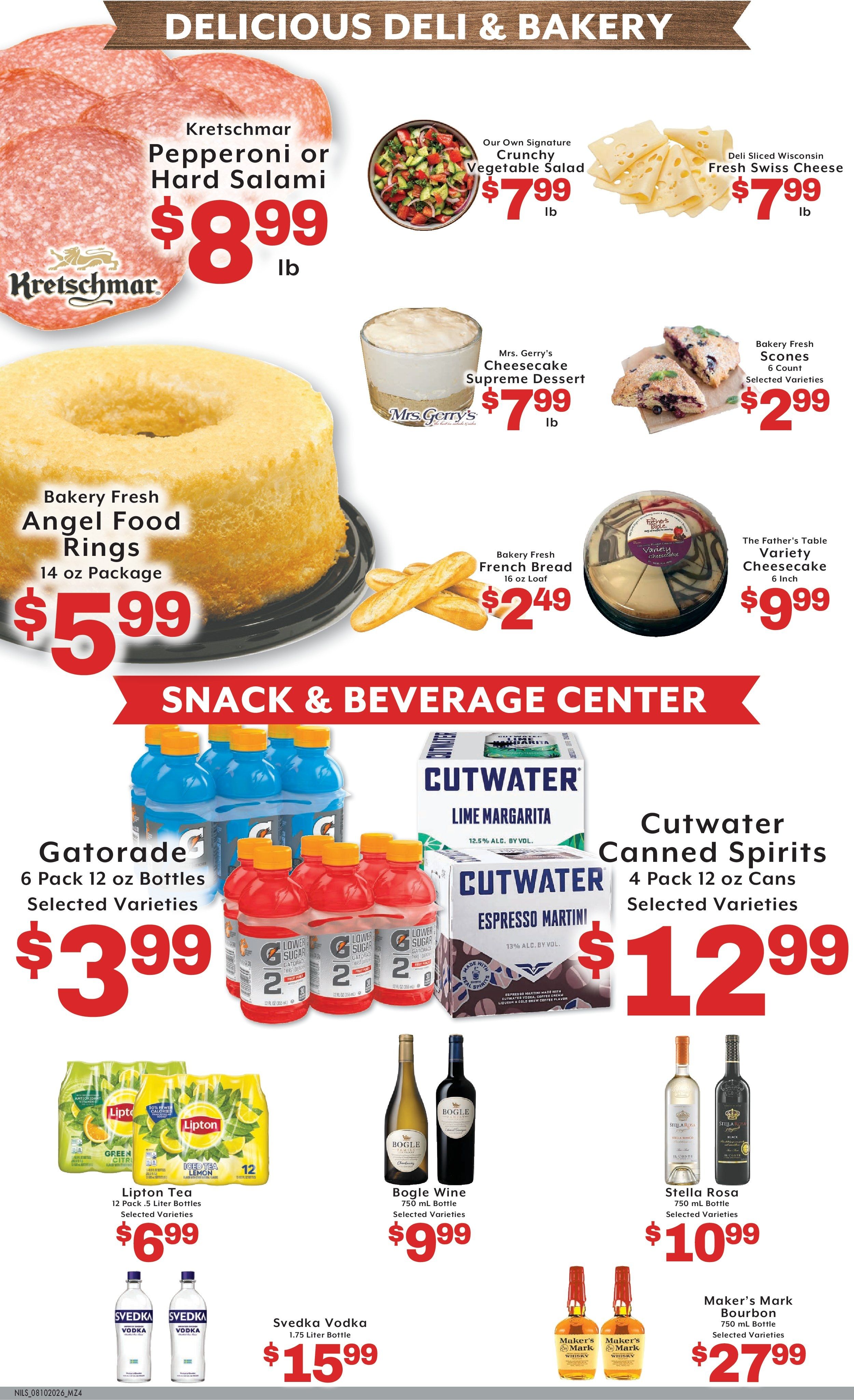 Nilssen's Foods Weekly Ad August 7 - 13, 2026