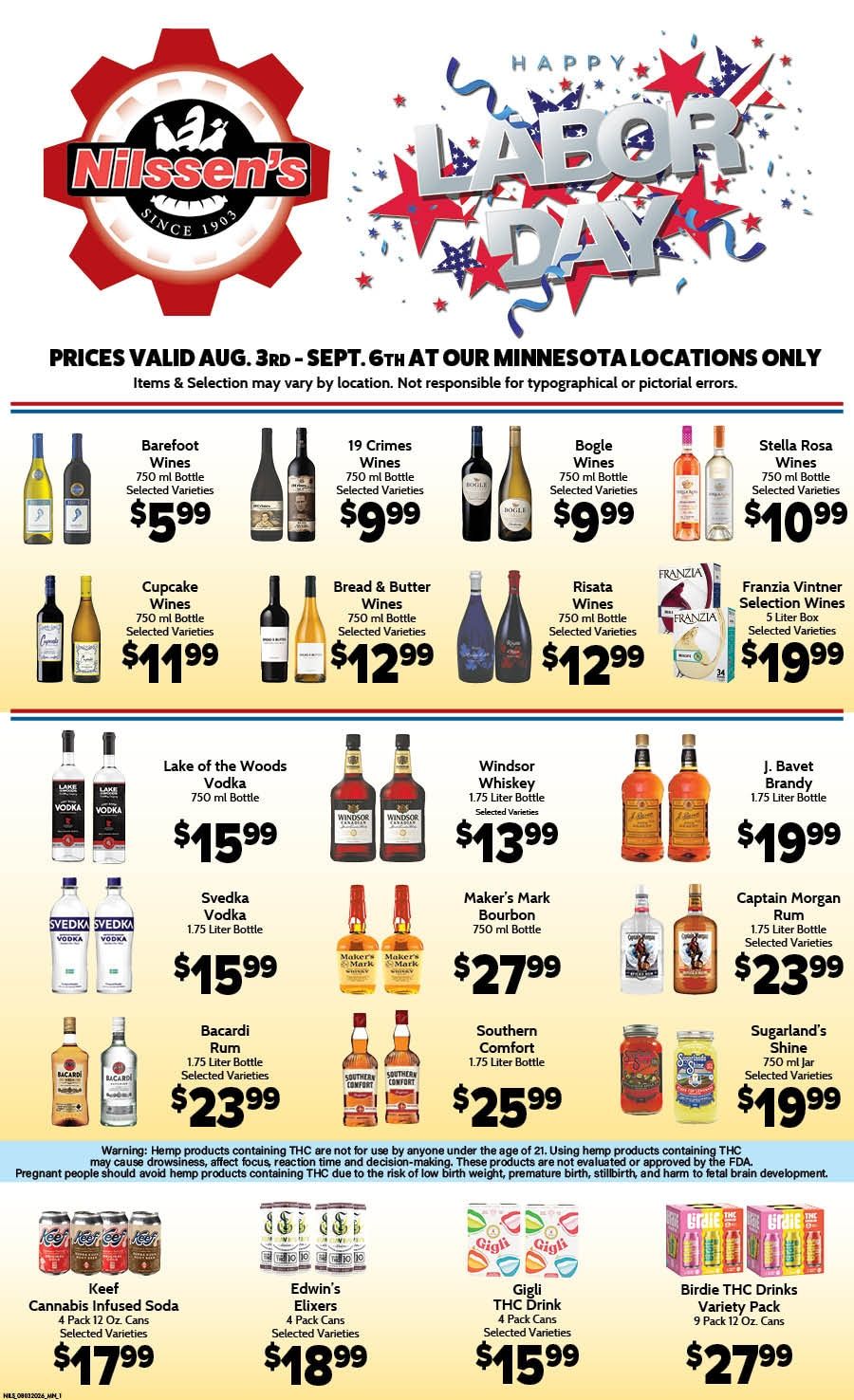 Nilssen's Foods Weekly Ad August 7 - 13, 2026