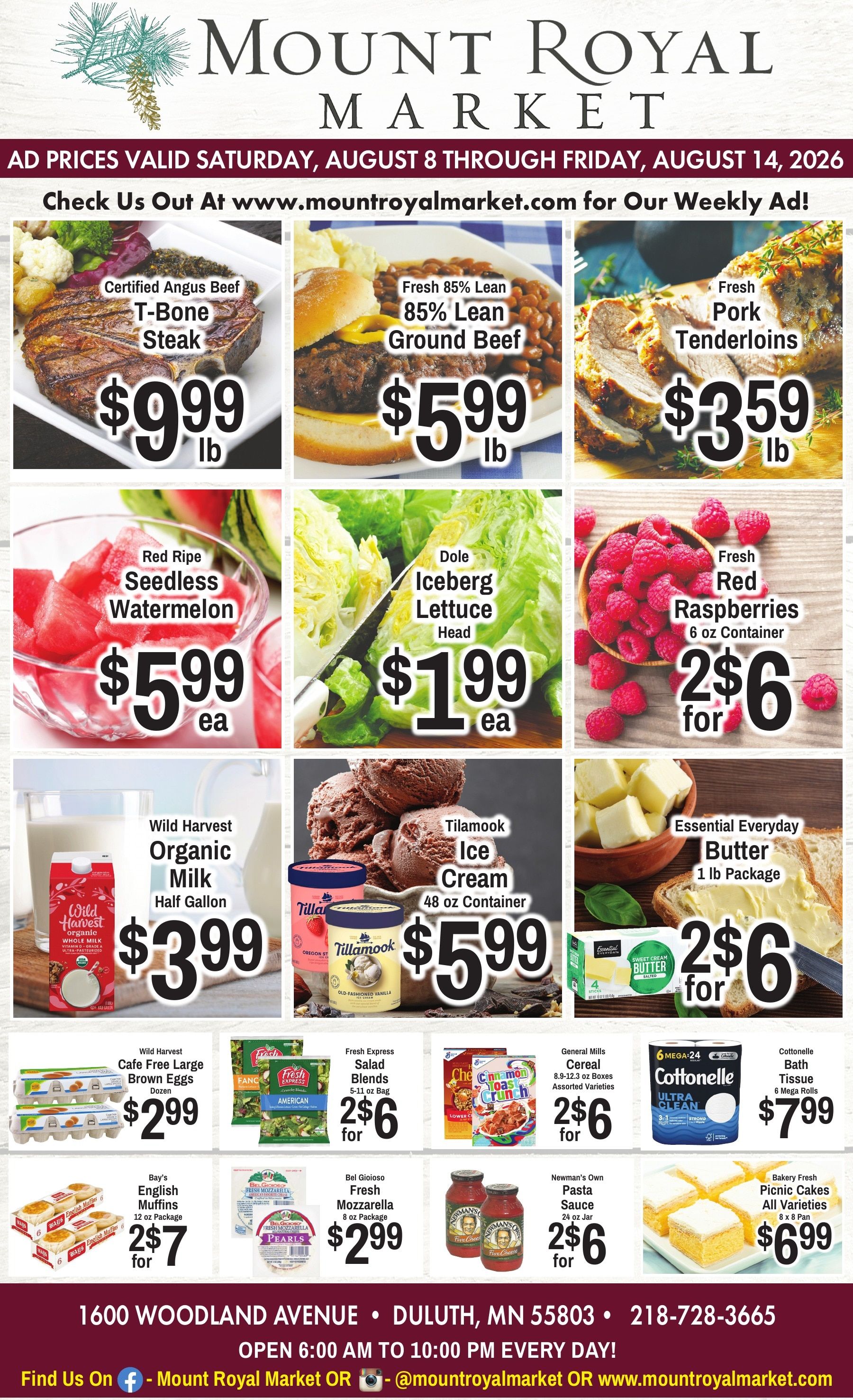 Mount Royal Market Weekly Ad August 8 - 14, 2026