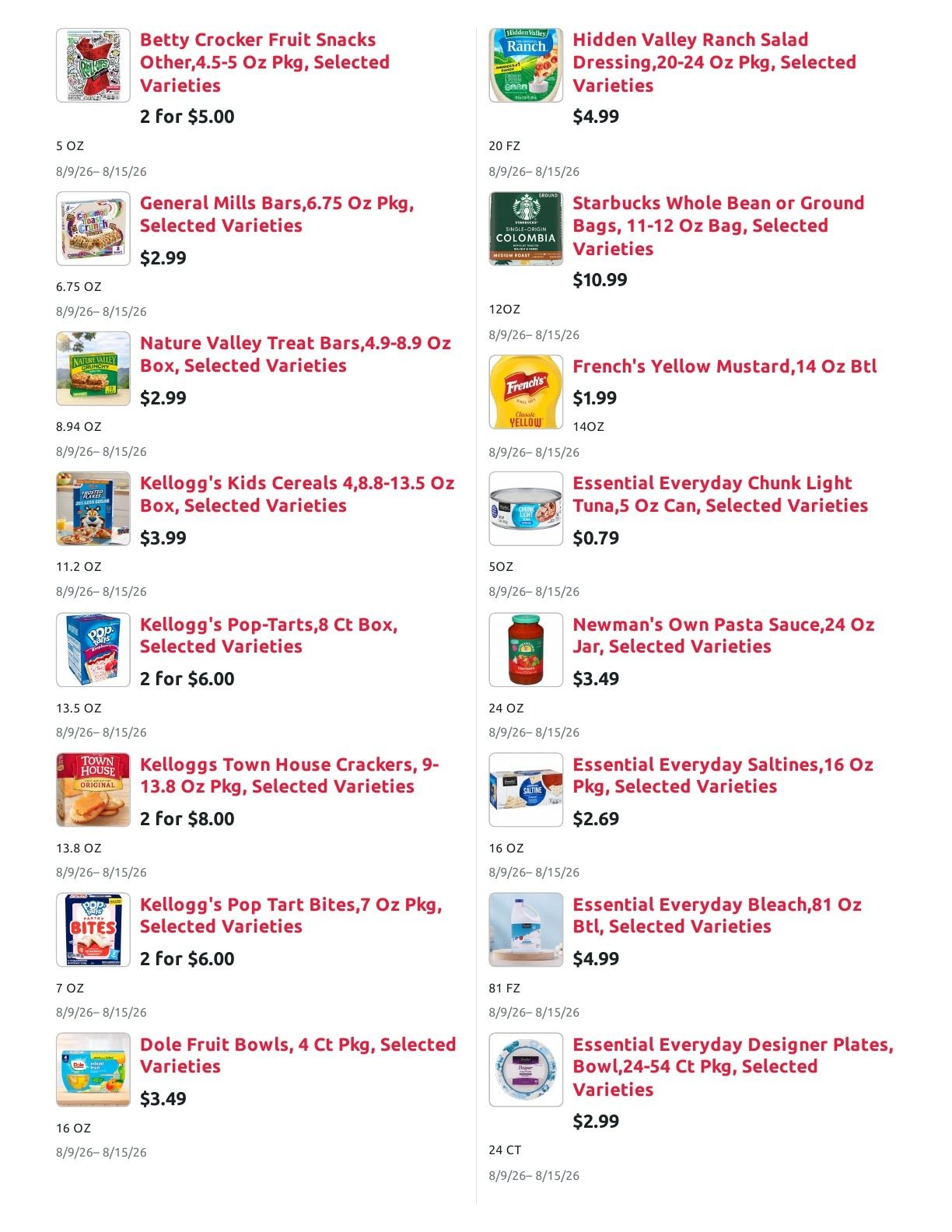 Radermacher's Fresh Market Weekly Ad August 9 - 15, 2026