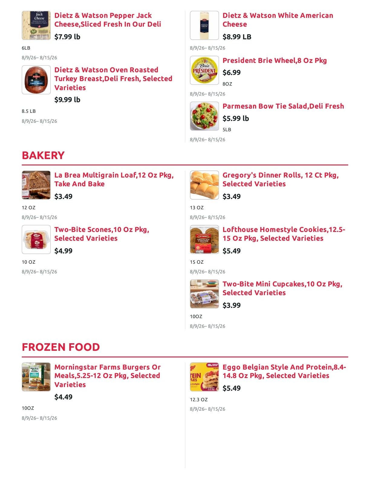 Radermacher's Fresh Market Weekly Ad August 9 - 15, 2026