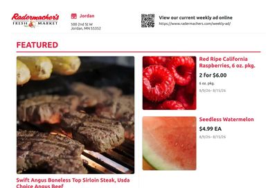 Radermacher's Fresh Market Weekly Ad August 9 - 15, 2026
