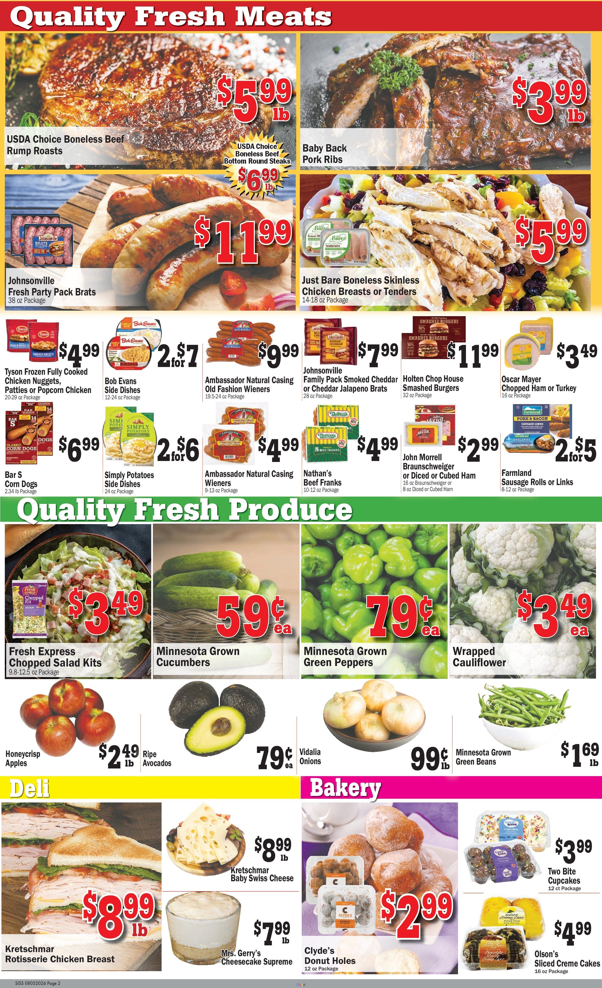 Teal's Market (Sisseton, SD) Weekly Ad August 5 - 11, 2026