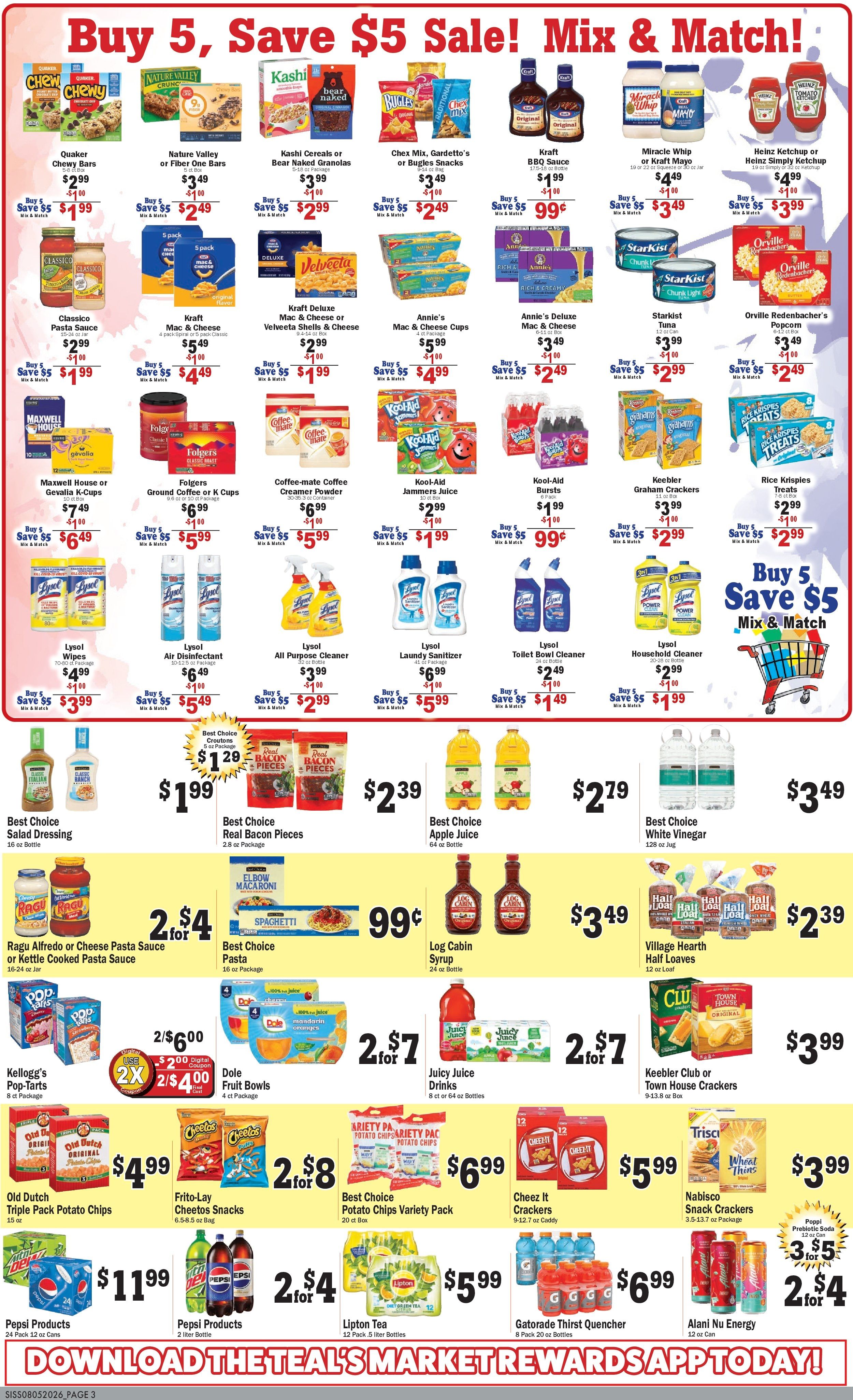 Teal's Market (Sisseton, SD) Weekly Ad August 5 - 11, 2026