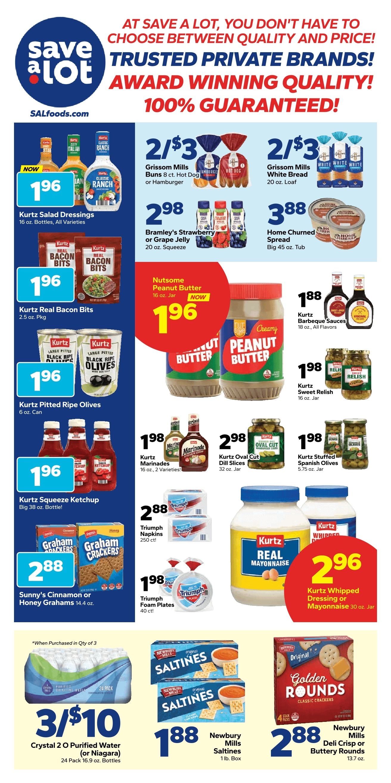 Save a Lot Food Stores Special Promotion Weekly Ad August 10 - 31, 2026