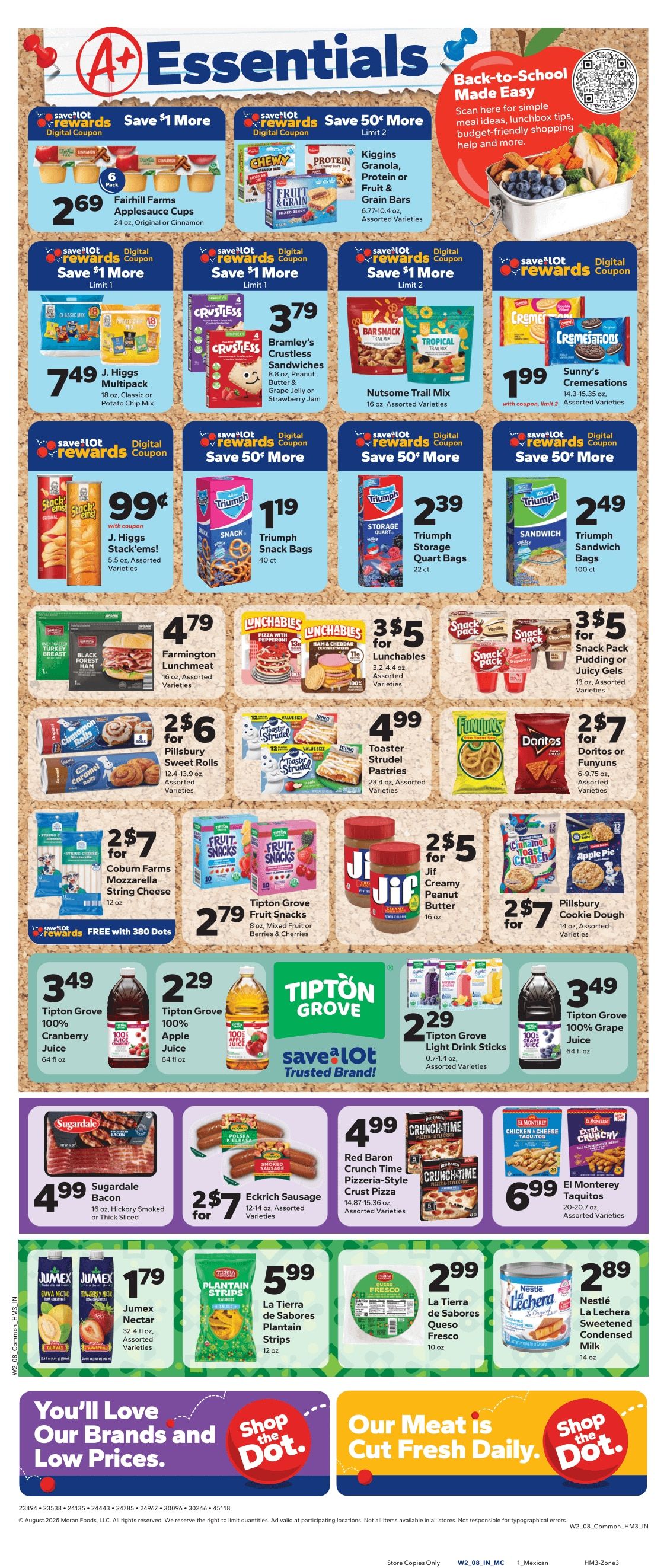Save a Lot Food Stores (Union City, IN) Weekly Ad August 9 - 15, 2026