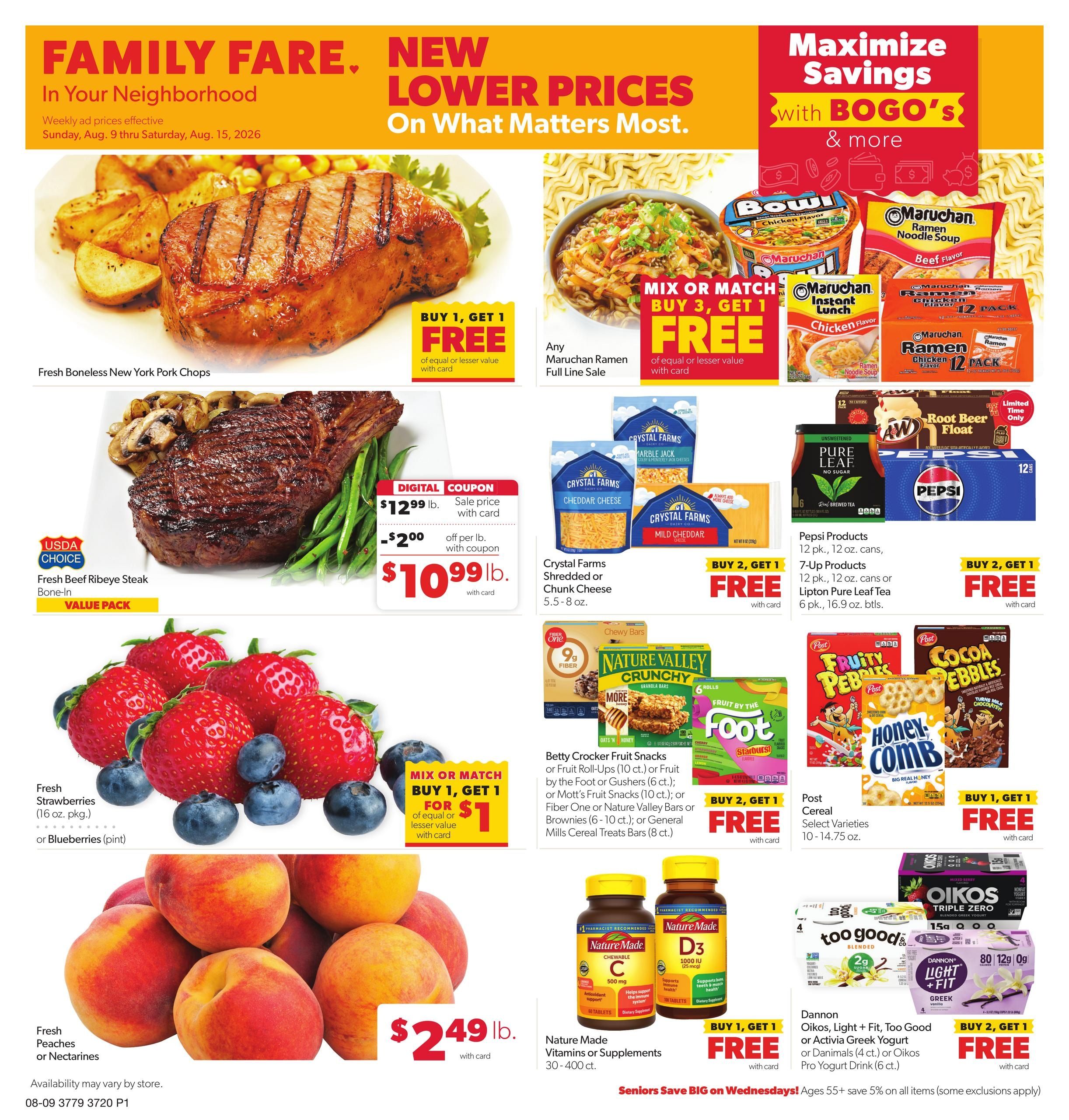 Family Fare (NE) Weekly Ad August 9 - 15, 2026