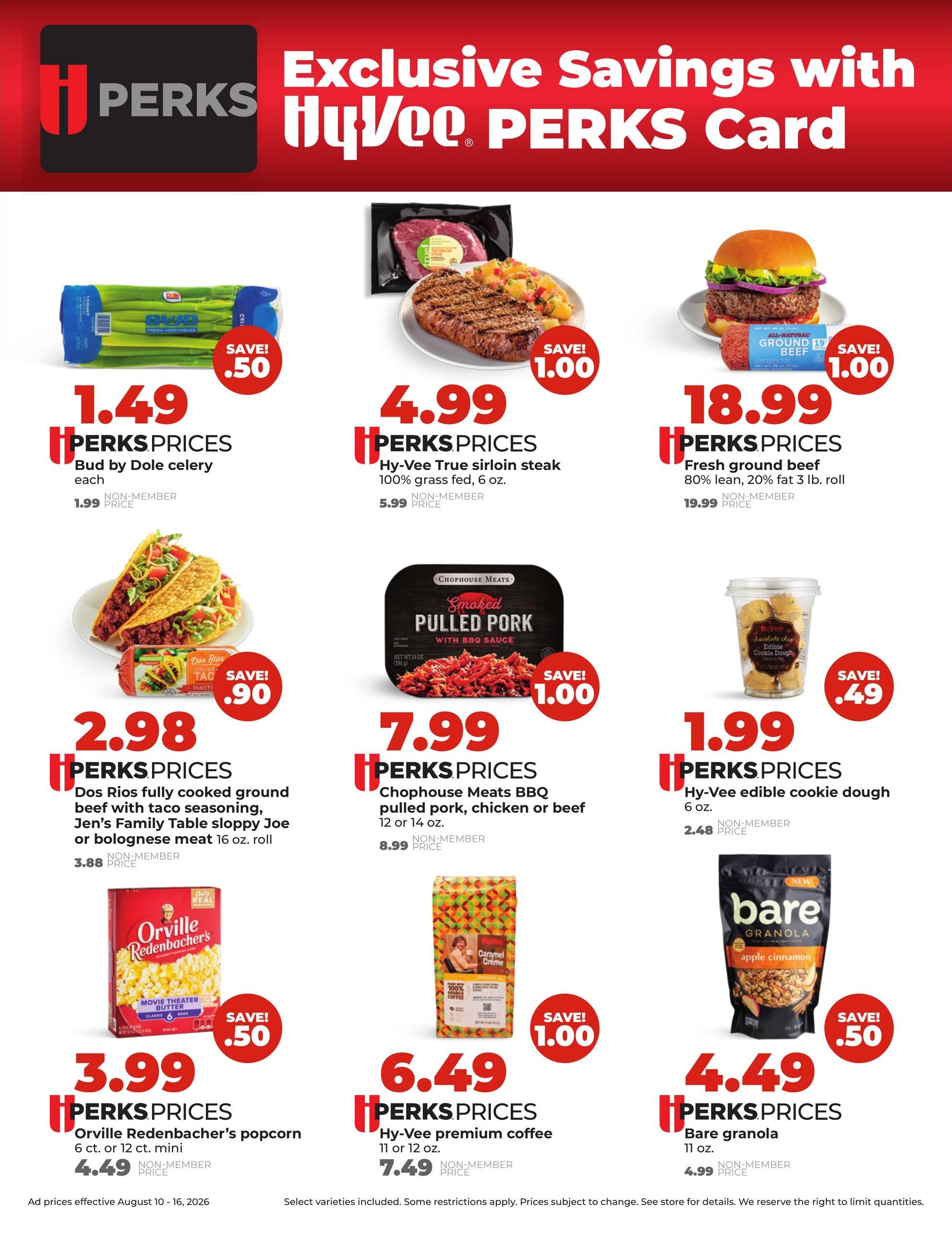 Hy-Vee (Lincoln Area, NE) Weekly Ad August 10 - 16, 2026