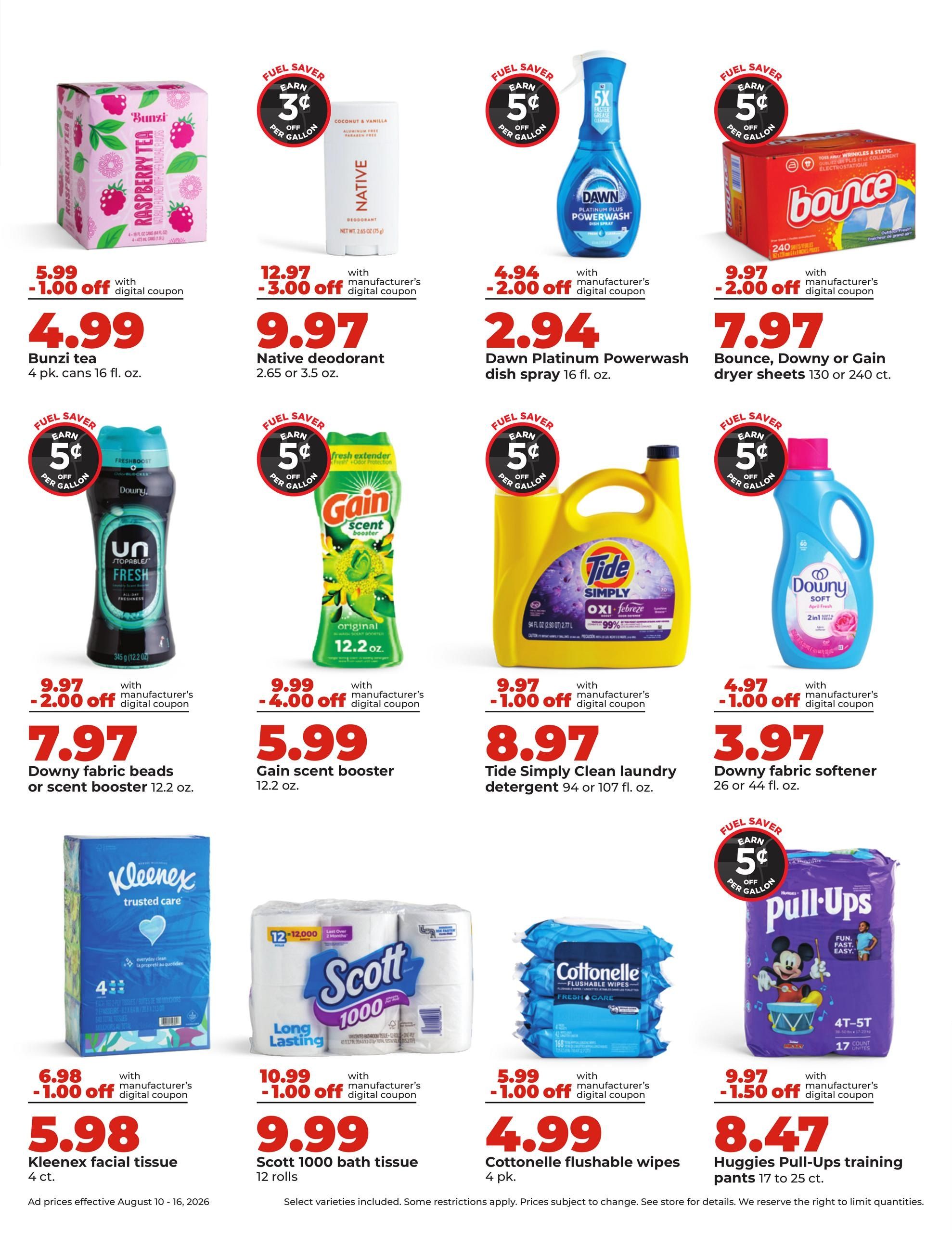 Hy-Vee (Lincoln Area, NE) Weekly Ad August 10 - 16, 2026