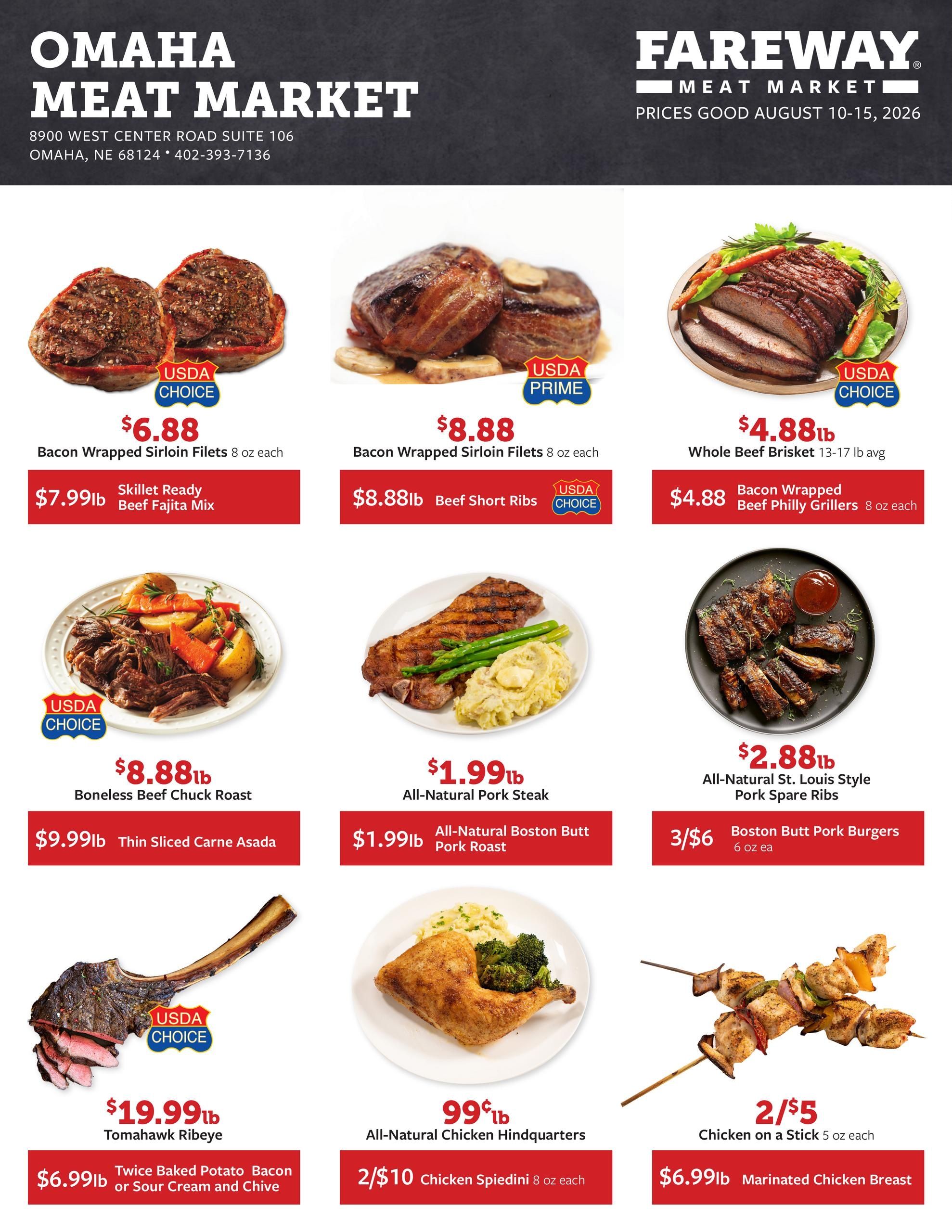 Fareway (Boys Town–Omaha Area, NE) Weekly Ad August 10 - 15, 2026