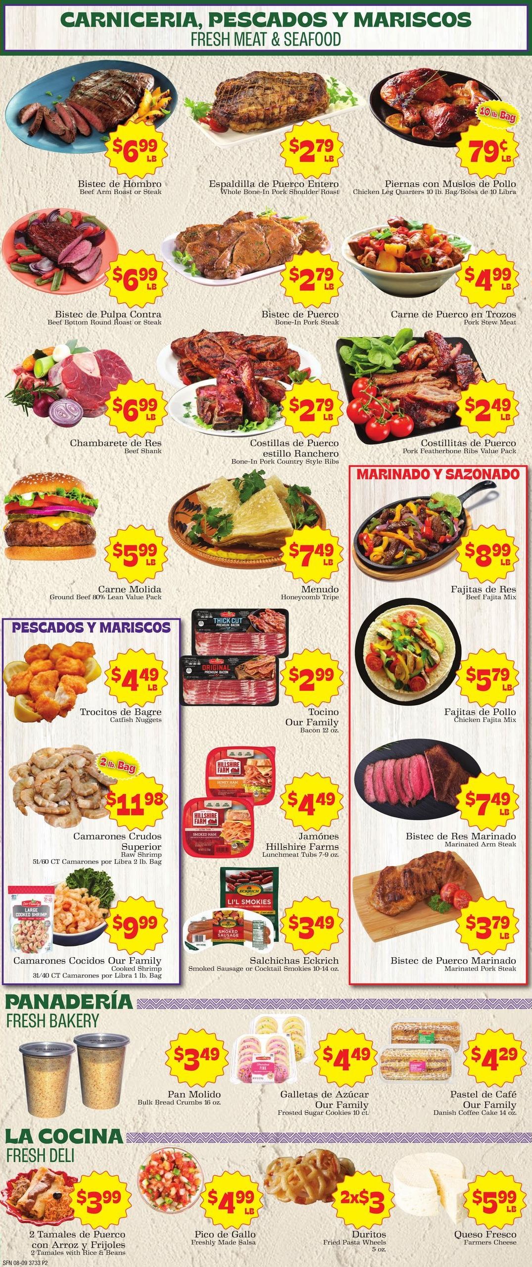 Supermercado Nuestra Familia Weekly Ad August 9 - 15, 2026