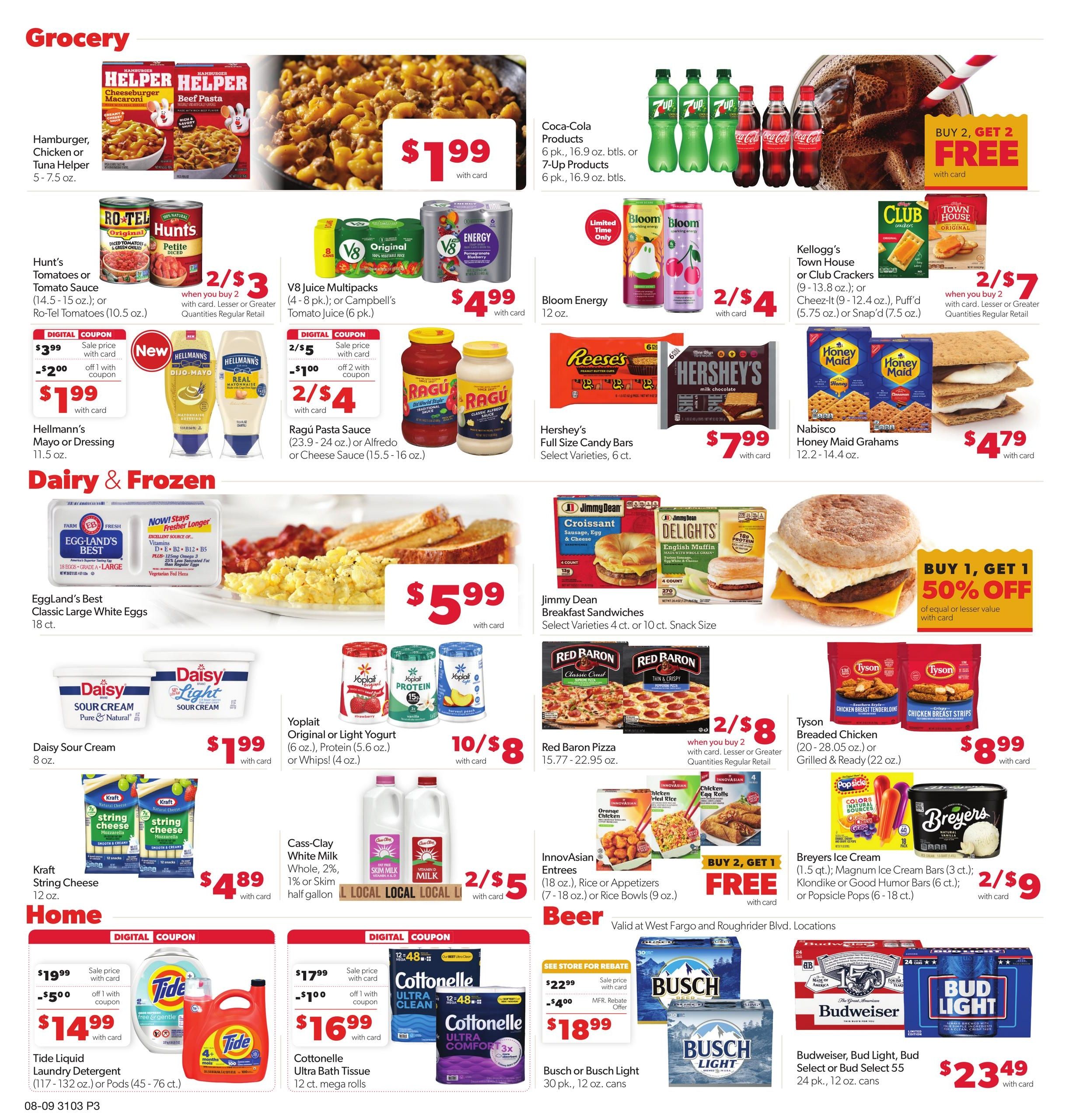 Family Fare (Comstock–Fargo Area, MN–ND) Weekly Ad August 9 - 15, 2026