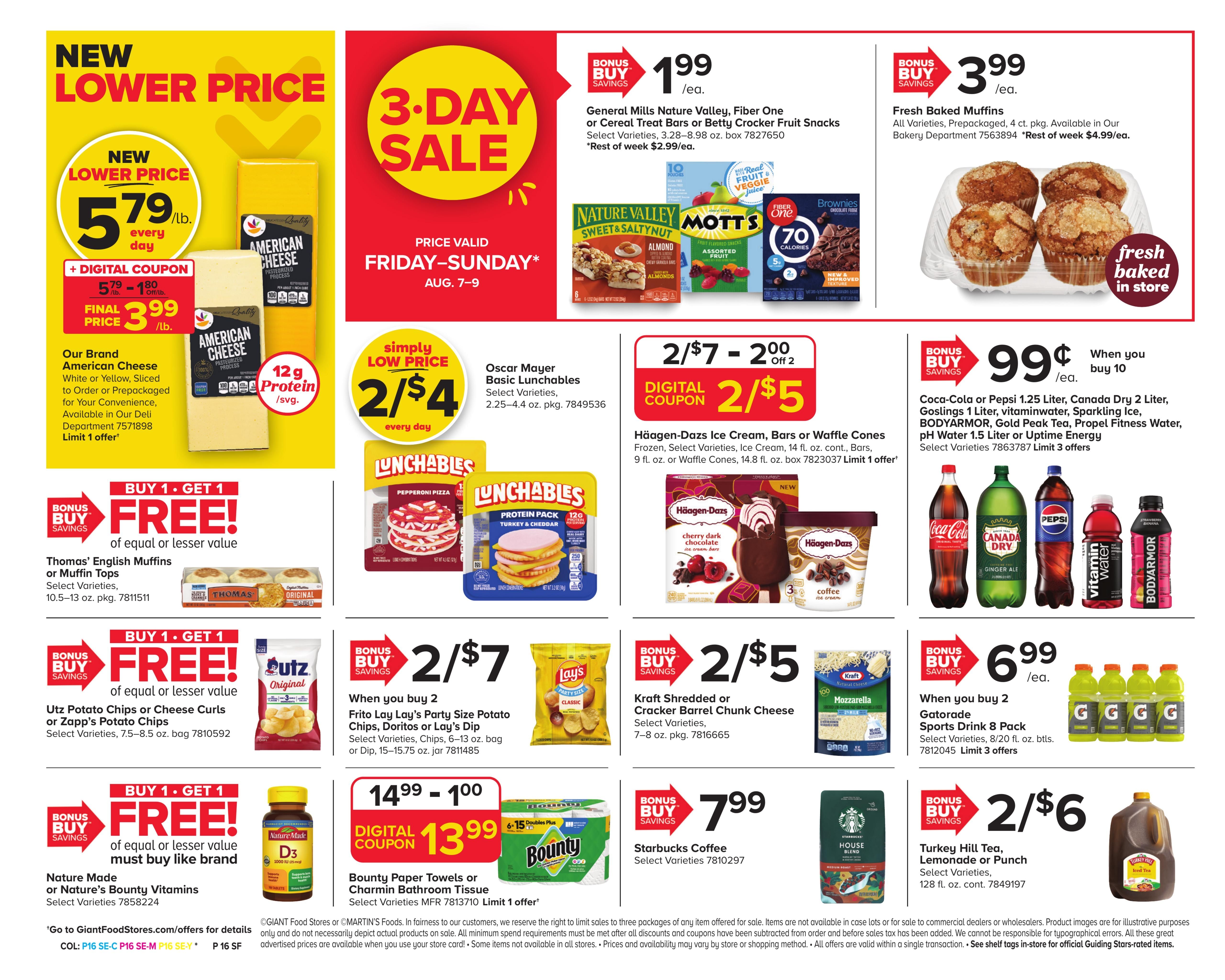 Giant Food Stores (Altoona–Coalport Area, PA) Weekly Ad August 7 - 13, 2026