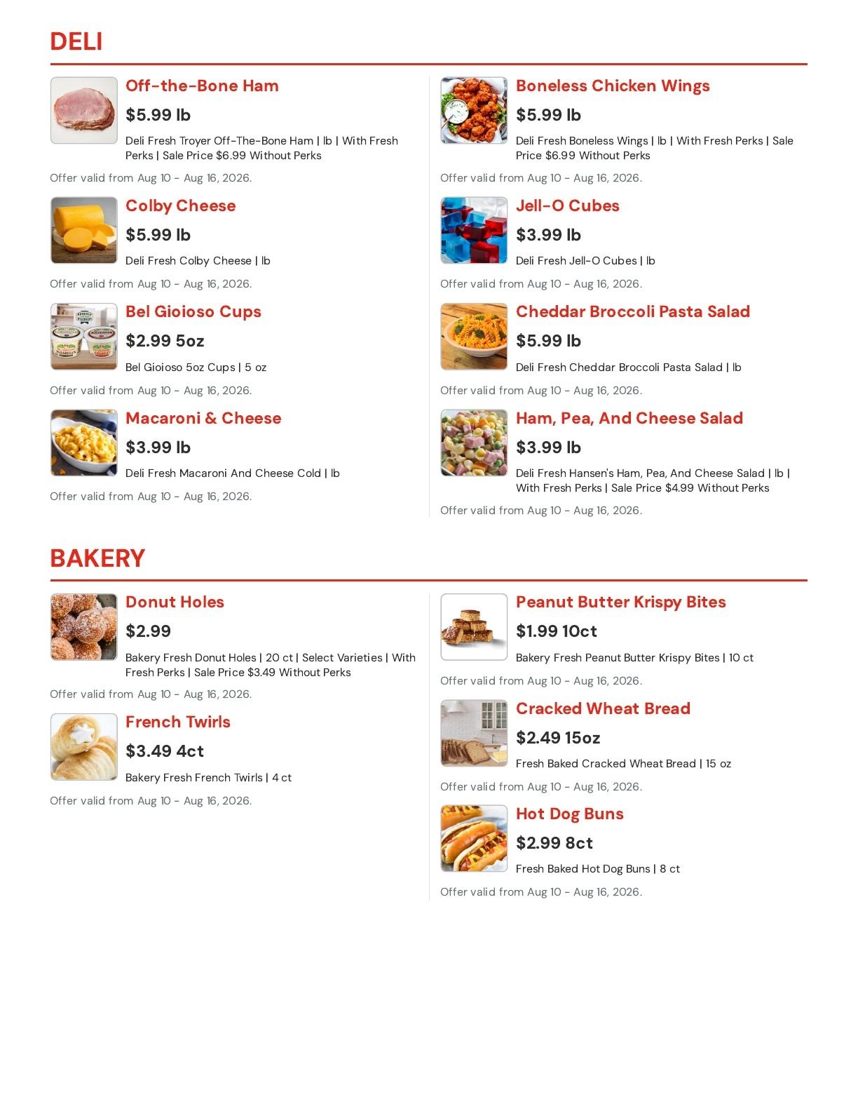 Hansen's IGA (Bangor, WI) Weekly Ad August 10 - 16, 2026