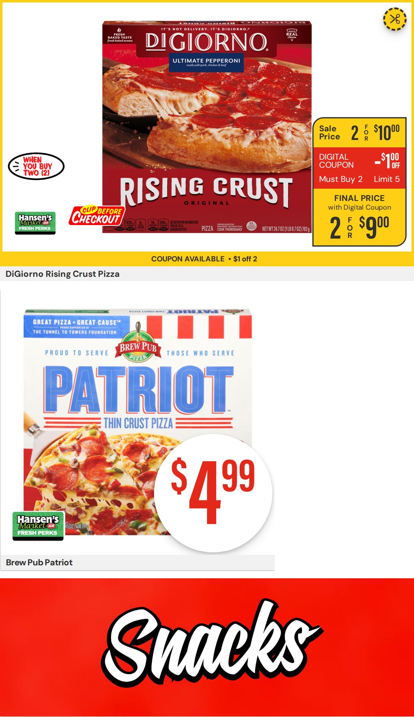 Hansen's IGA (Sparta, WI) Weekly Ad August 10 - 16, 2026