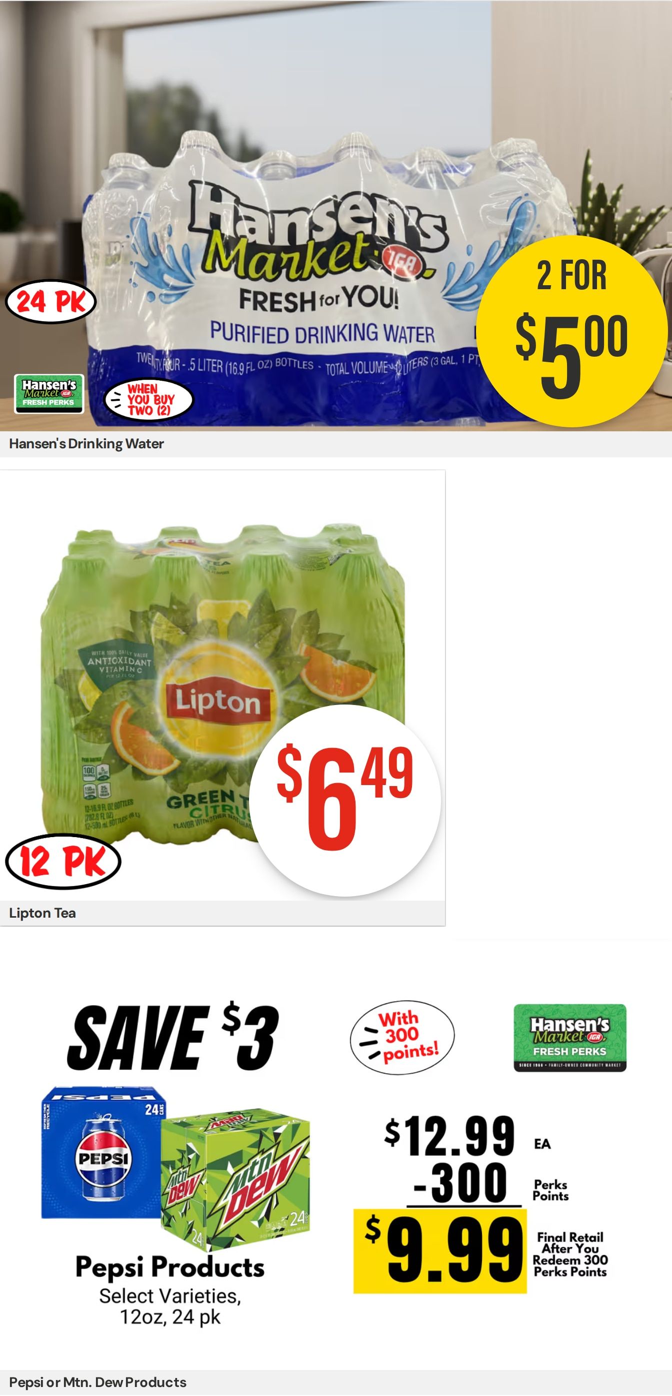 Hansen's IGA (Sparta, WI) Weekly Ad August 10 - 16, 2026