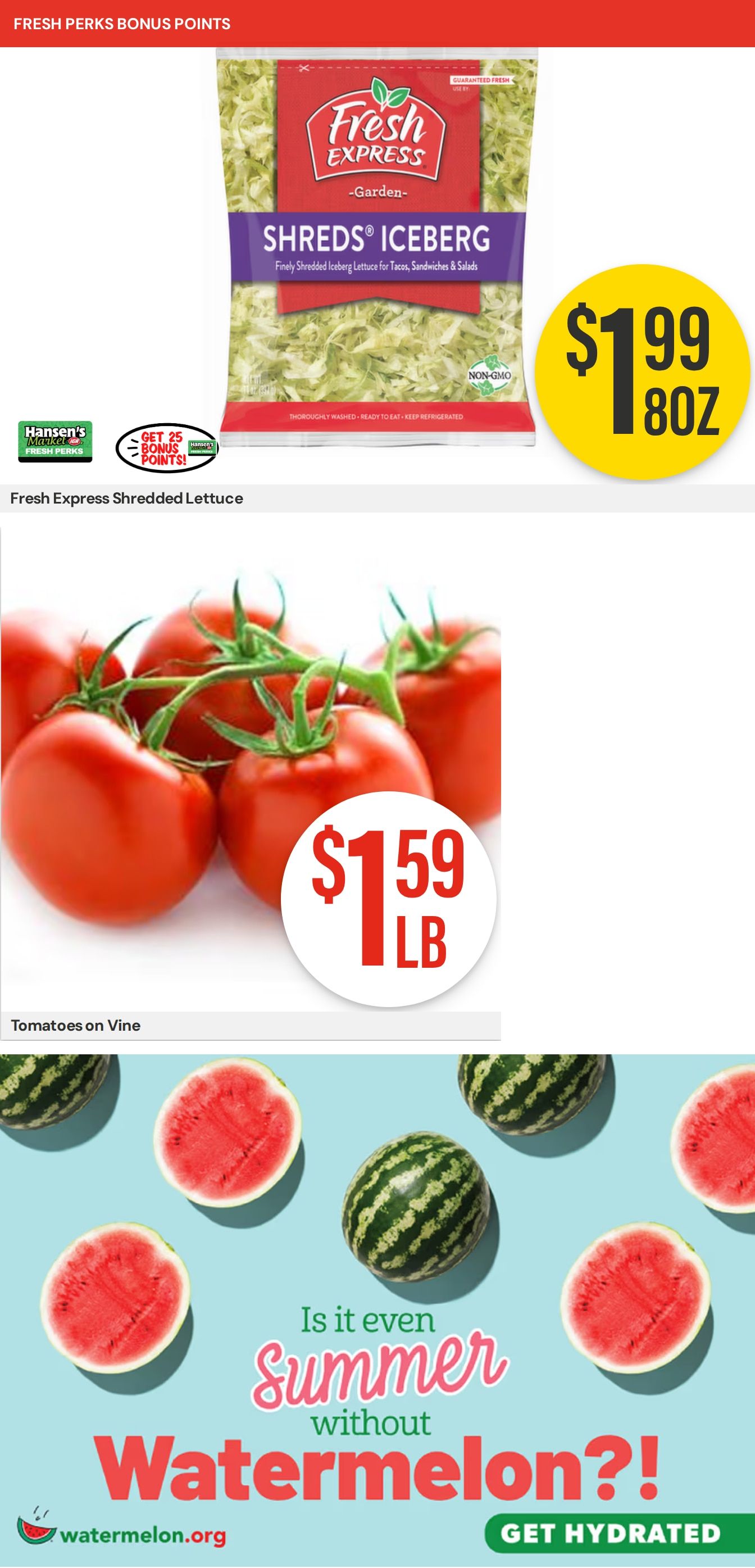 Hansen's IGA (Sparta, WI) Weekly Ad August 10 - 16, 2026