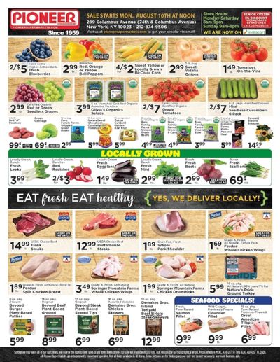 Pioneer Supermarket (New York Area, NY) Weekly Ad August 10 - 16, 2026