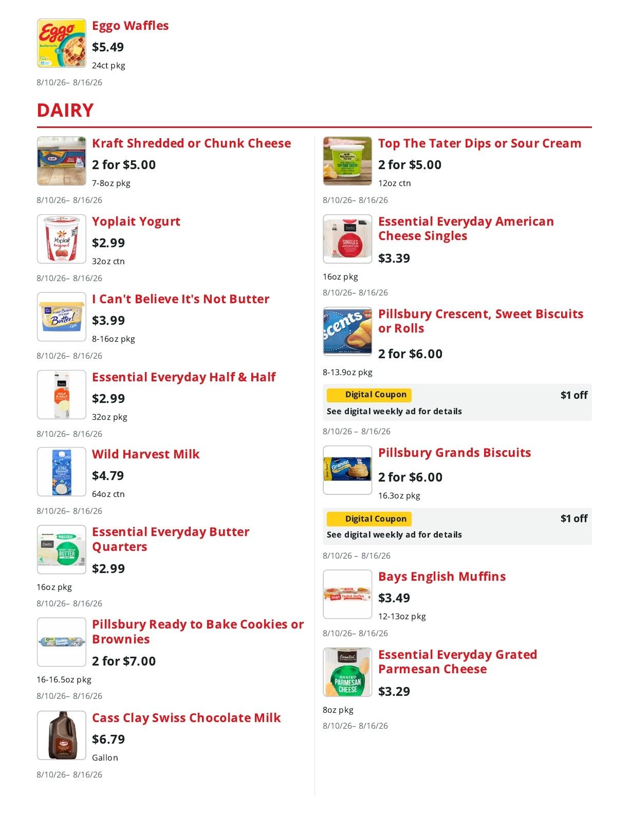 Service Food Market Weekly Ad August 10 - 16, 2026