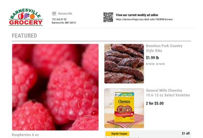 Barnesville Grocery Weekly Ad August 10 - 16, 2026