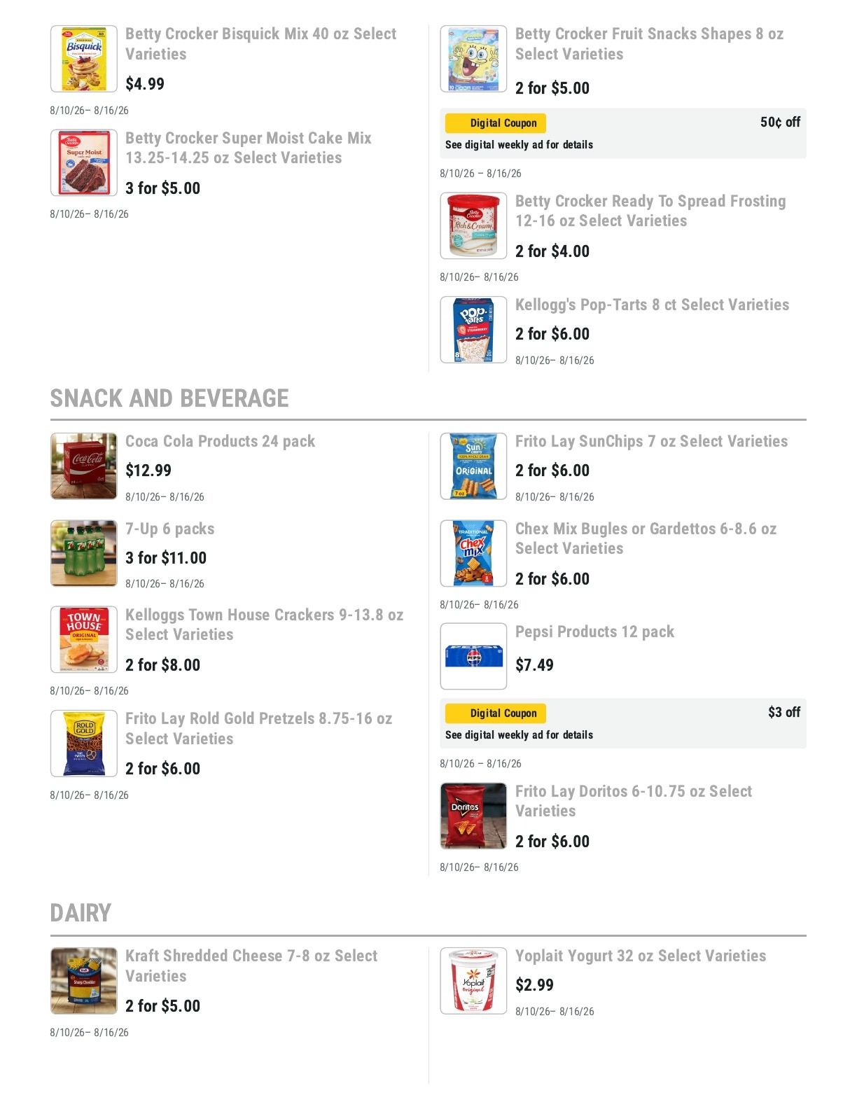 Barnesville Grocery Weekly Ad August 10 - 16, 2026