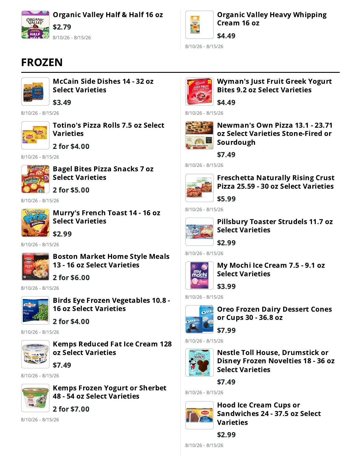 Whitefield Market Weekly Ad August 10 - 15, 2026