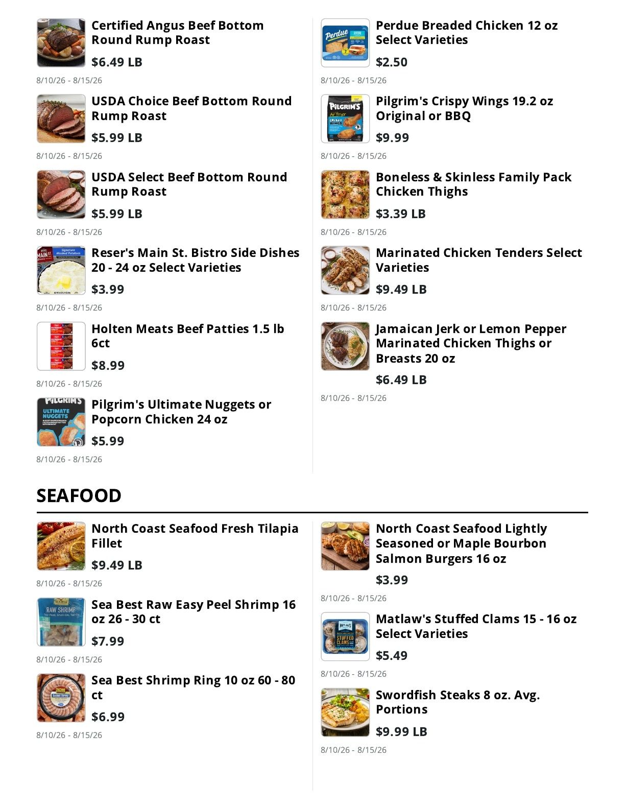 Whitefield Market Weekly Ad August 10 - 15, 2026
