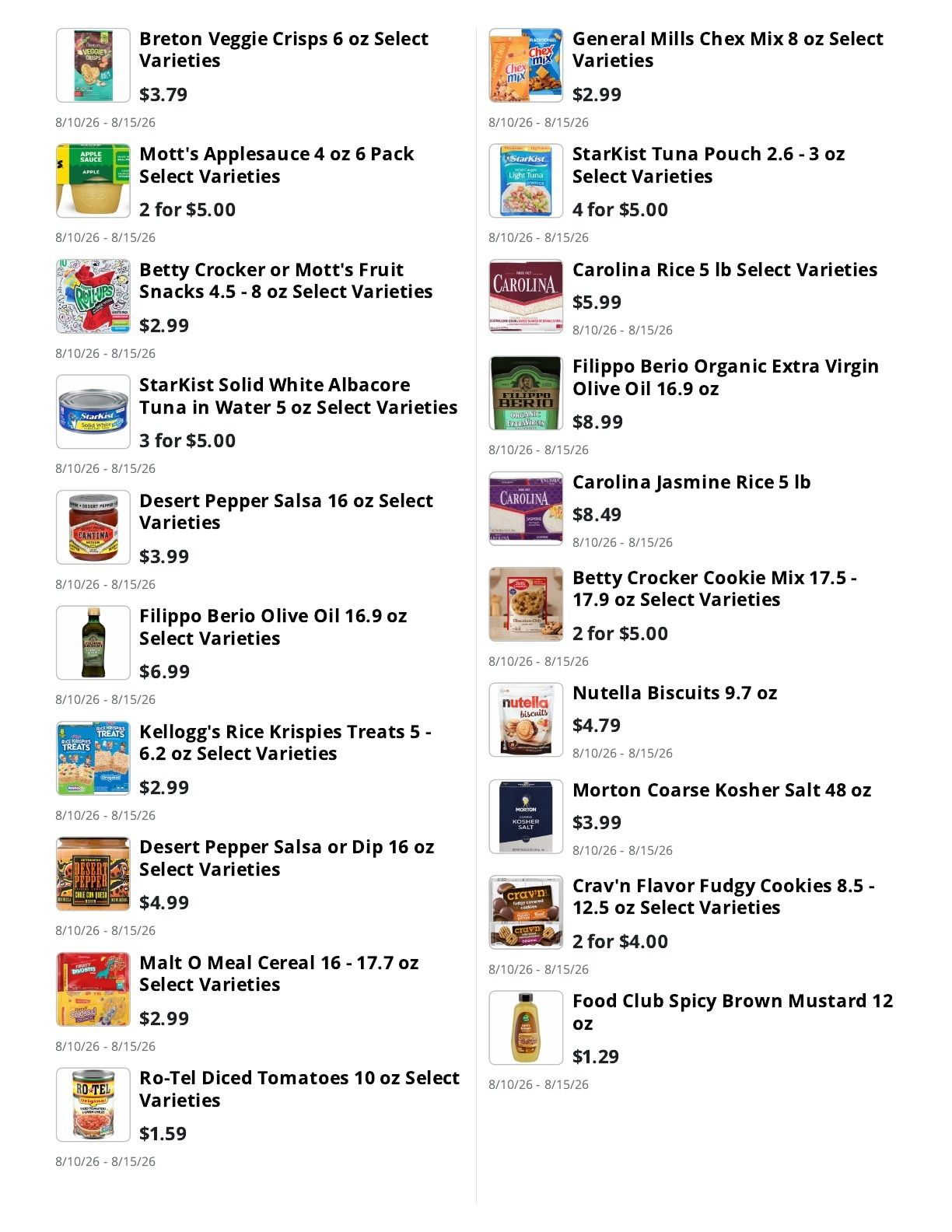 Whitefield Market Weekly Ad August 10 - 15, 2026