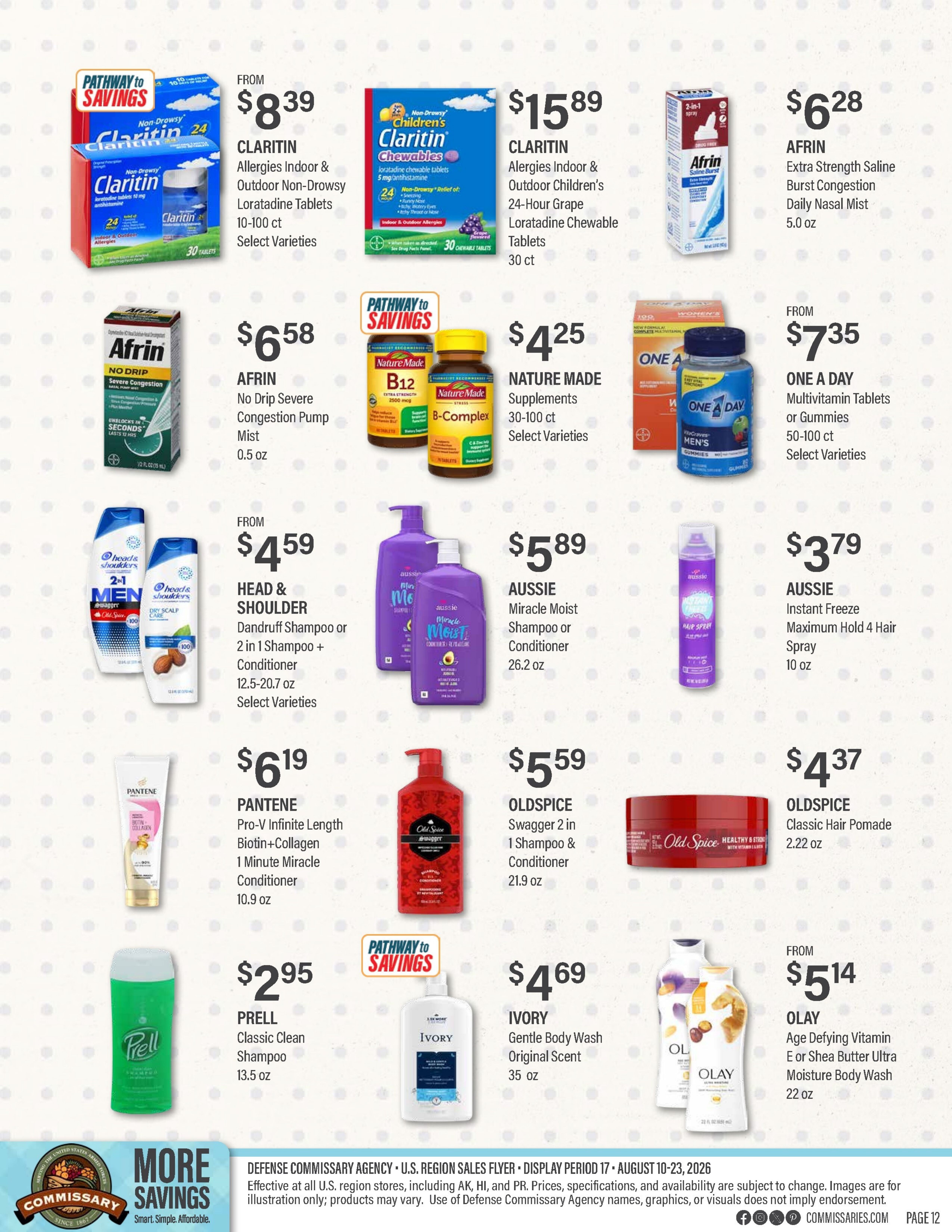 Commissary Store Weekly Ad August 10 - 23, 2026