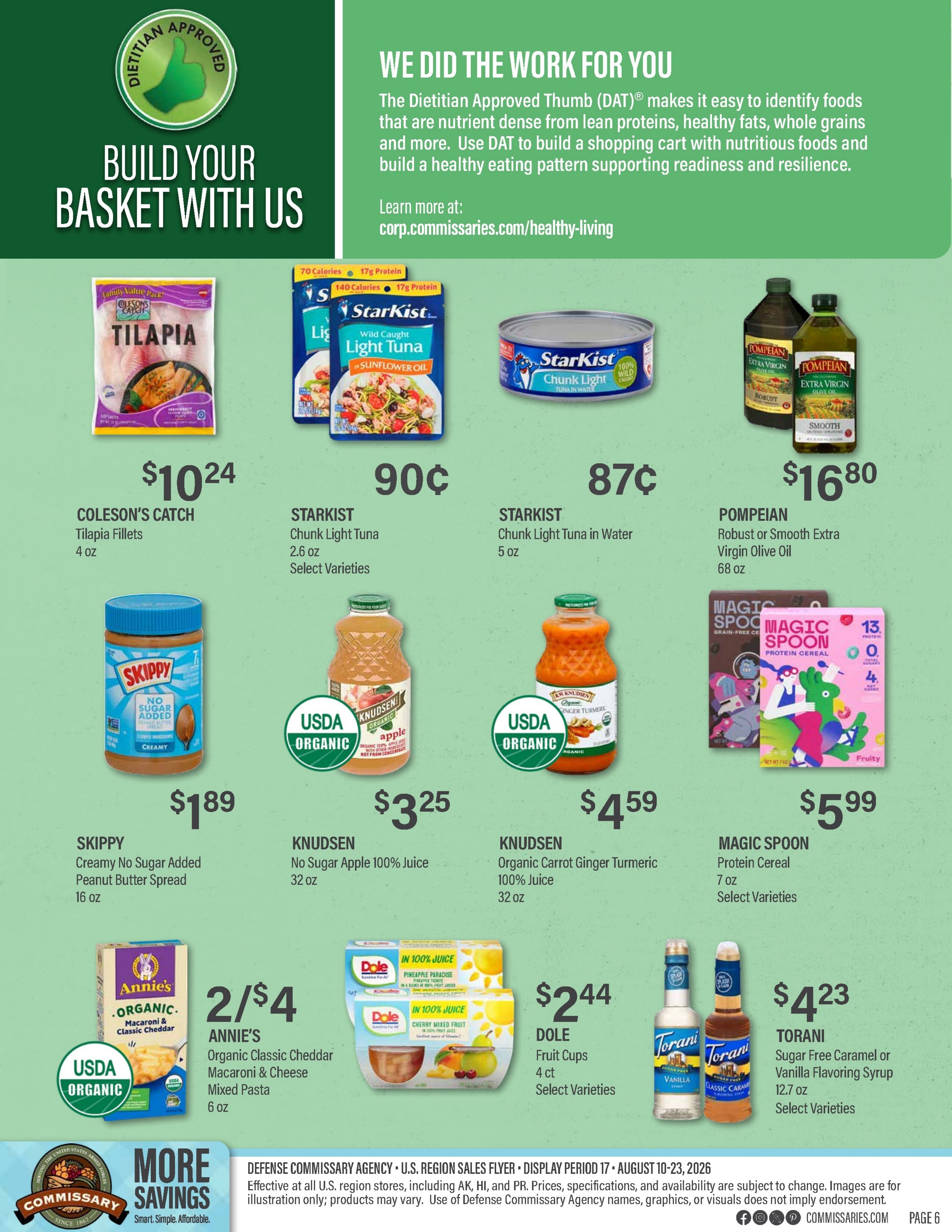 Commissary Store Weekly Ad August 10 - 23, 2026
