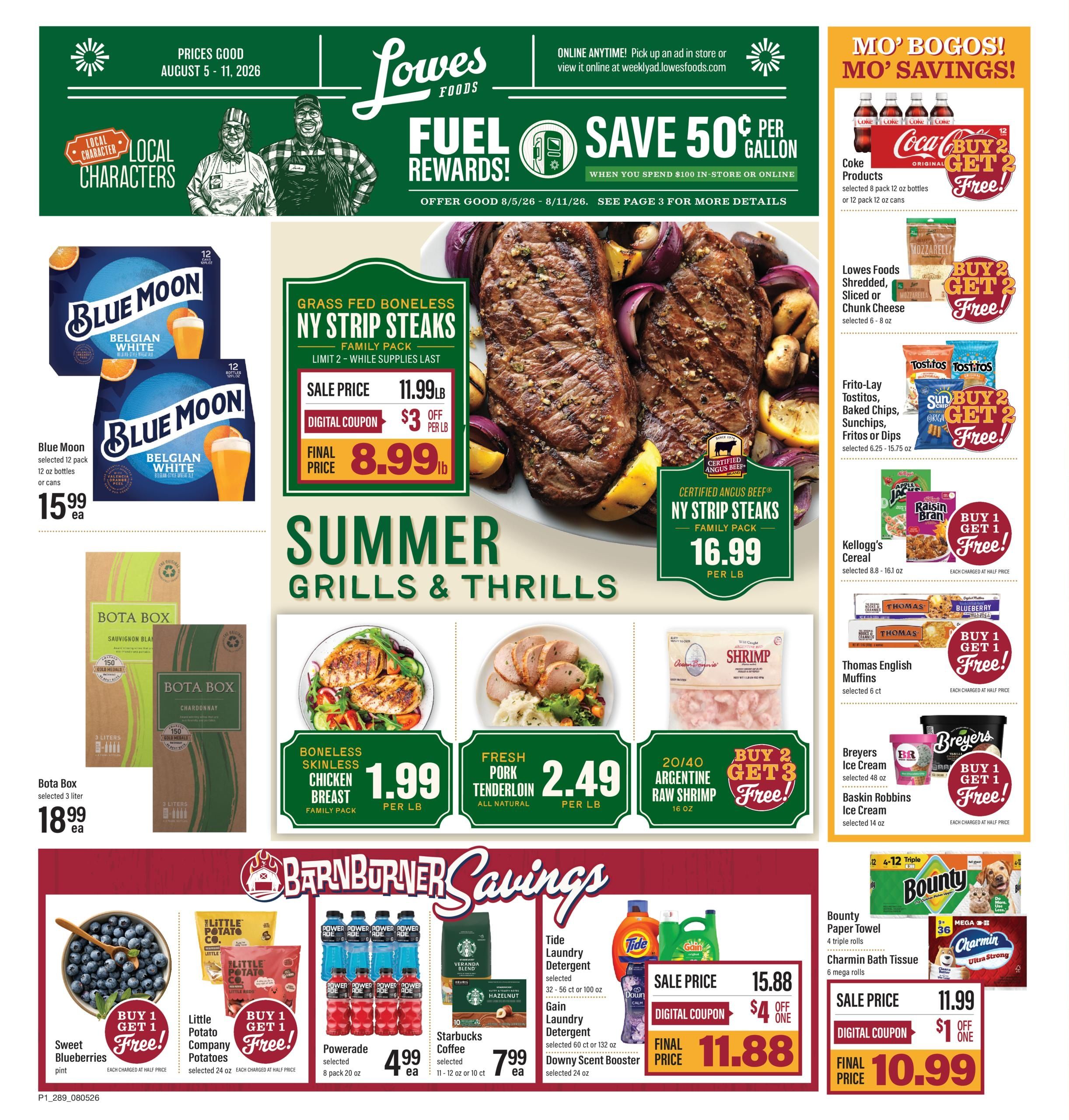 Lowes Foods Weekly Ad August 5 - 11, 2026