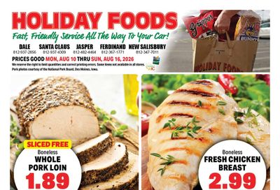 Holiday Foods Weekly Ad August 12 - 18, 2026